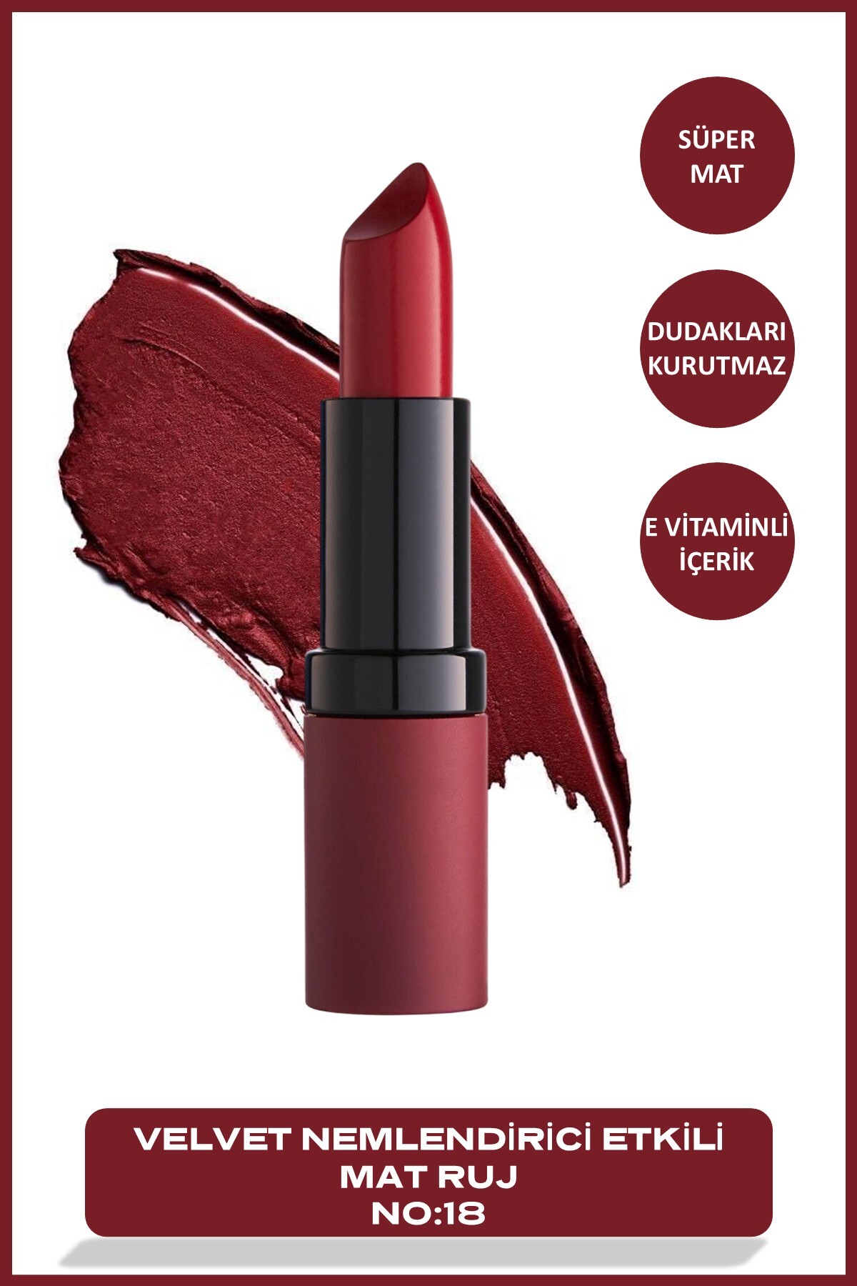GOLDEN ROSE   VELVET MATTE LIPSTICK NO.18-