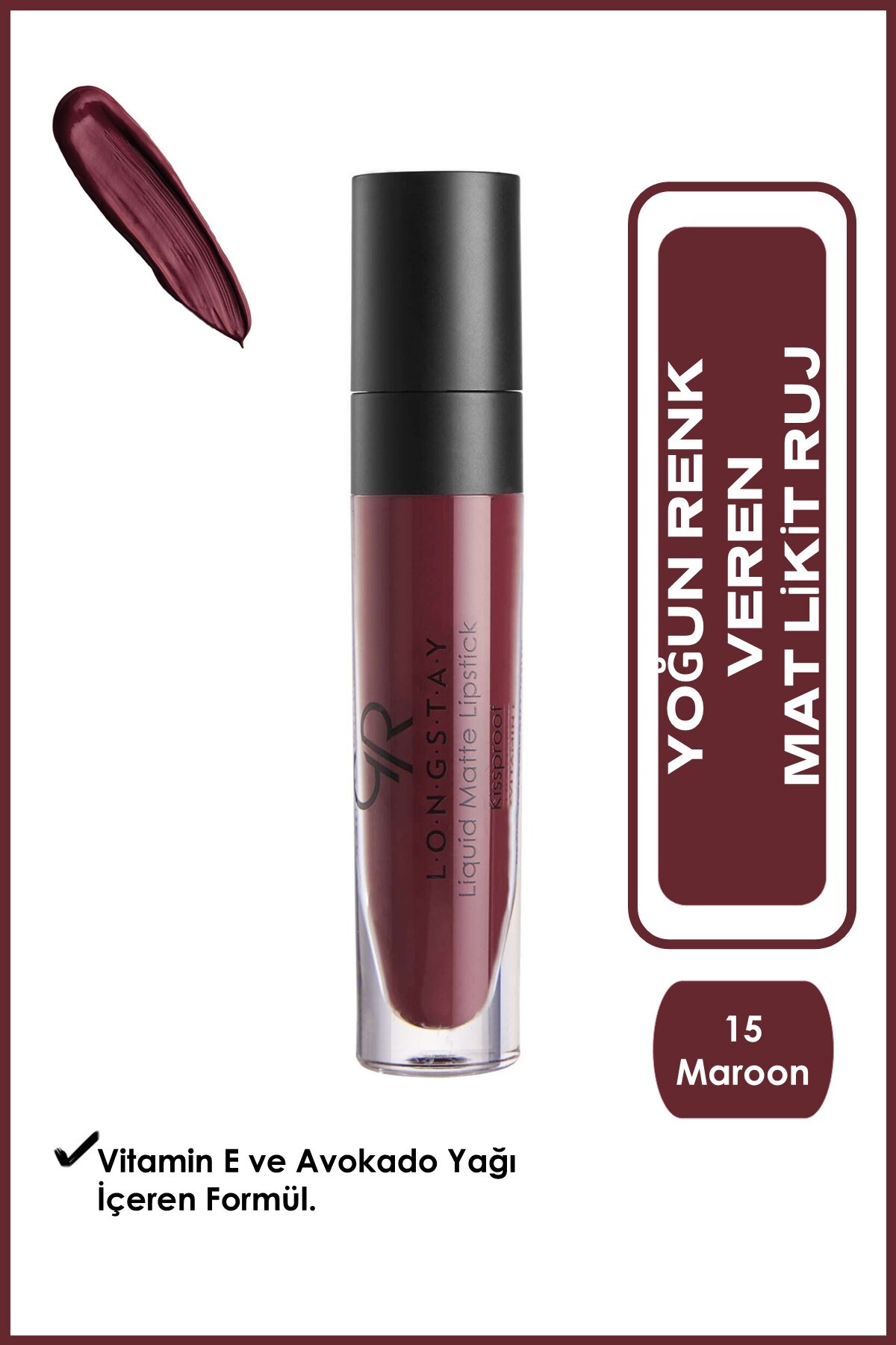 GOLDEN ROSE  LONGSTAY LIGUID MATTE LİPSTİCK 15-