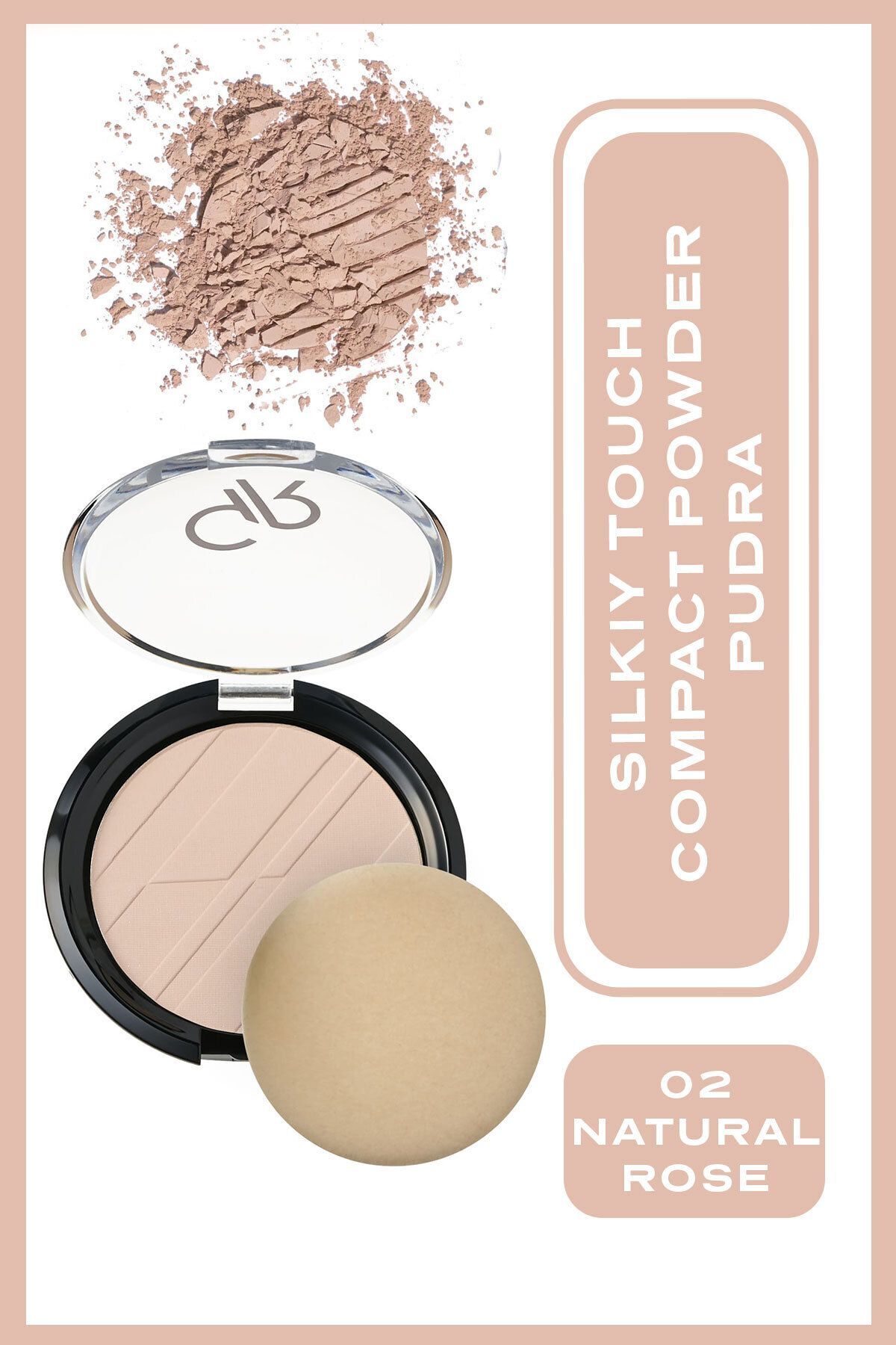 GOLDEN ROSE SILKY TOUCH COMPACT POWDER NO:02-