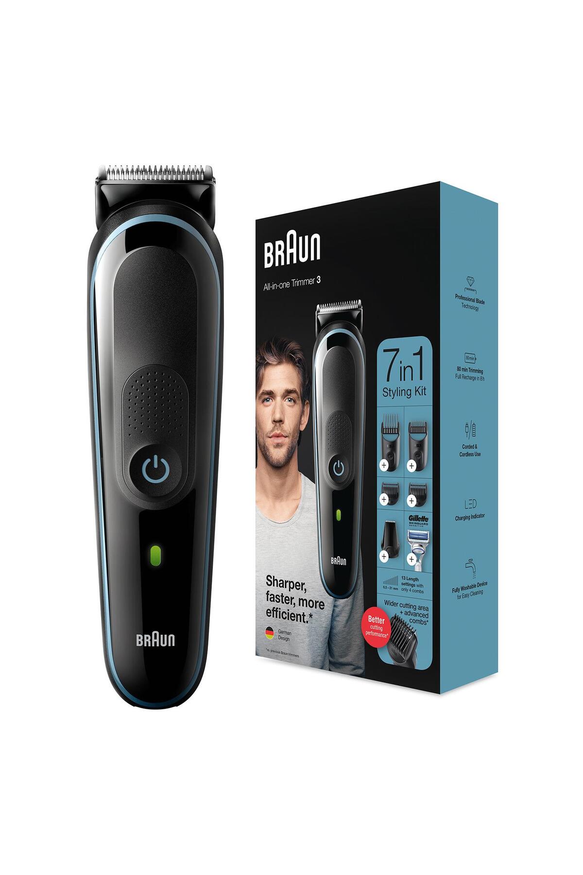 Braun MGK 3342 Erkek Bakım Kiti 7si 1 Arada Şekill-