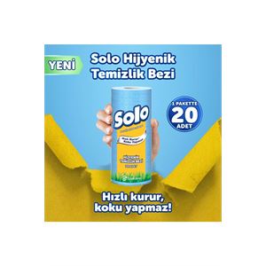SOLO KAĞIT BEZ 20Lİ HİJYENİK TEMİZLİK BEZİ-