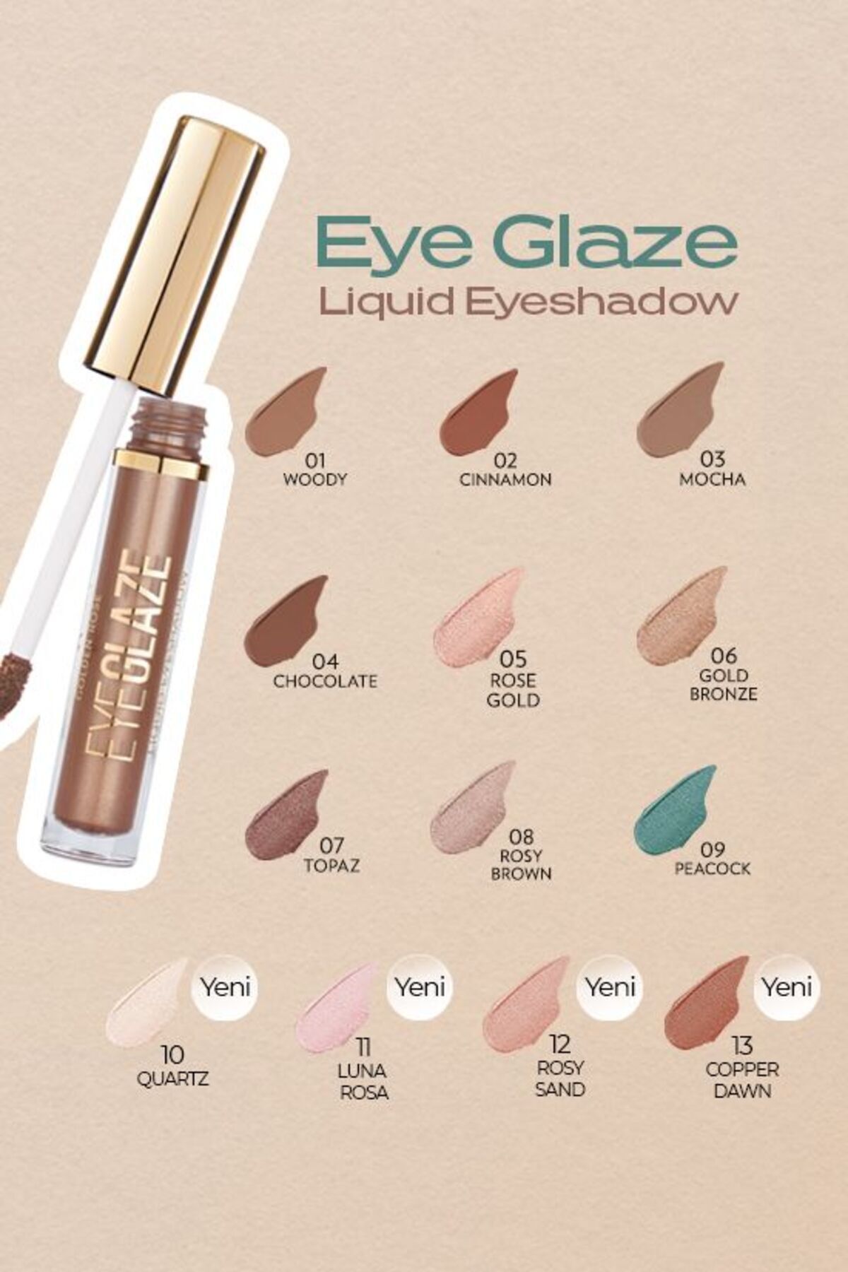 Golden Rose Likit Göz Farı NO:04 CHOCOLATE-