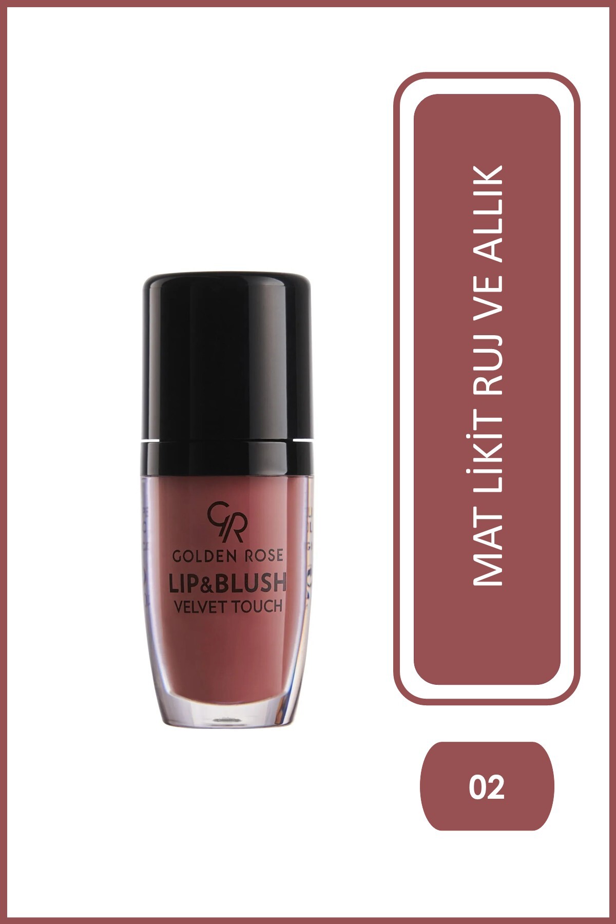 Golden Rose Lip&Blush Velvet Touch-02 Salmon Pink-