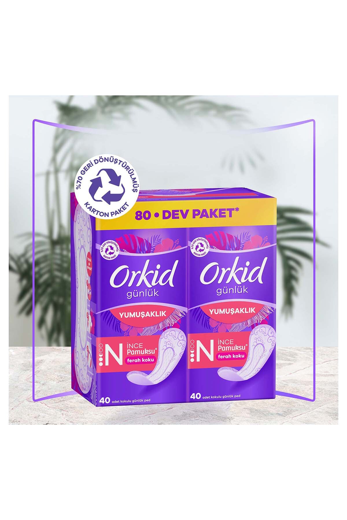 Orkid Yaprak Pamuksu Günlük Ped Deo Fresh Dev Ekon-