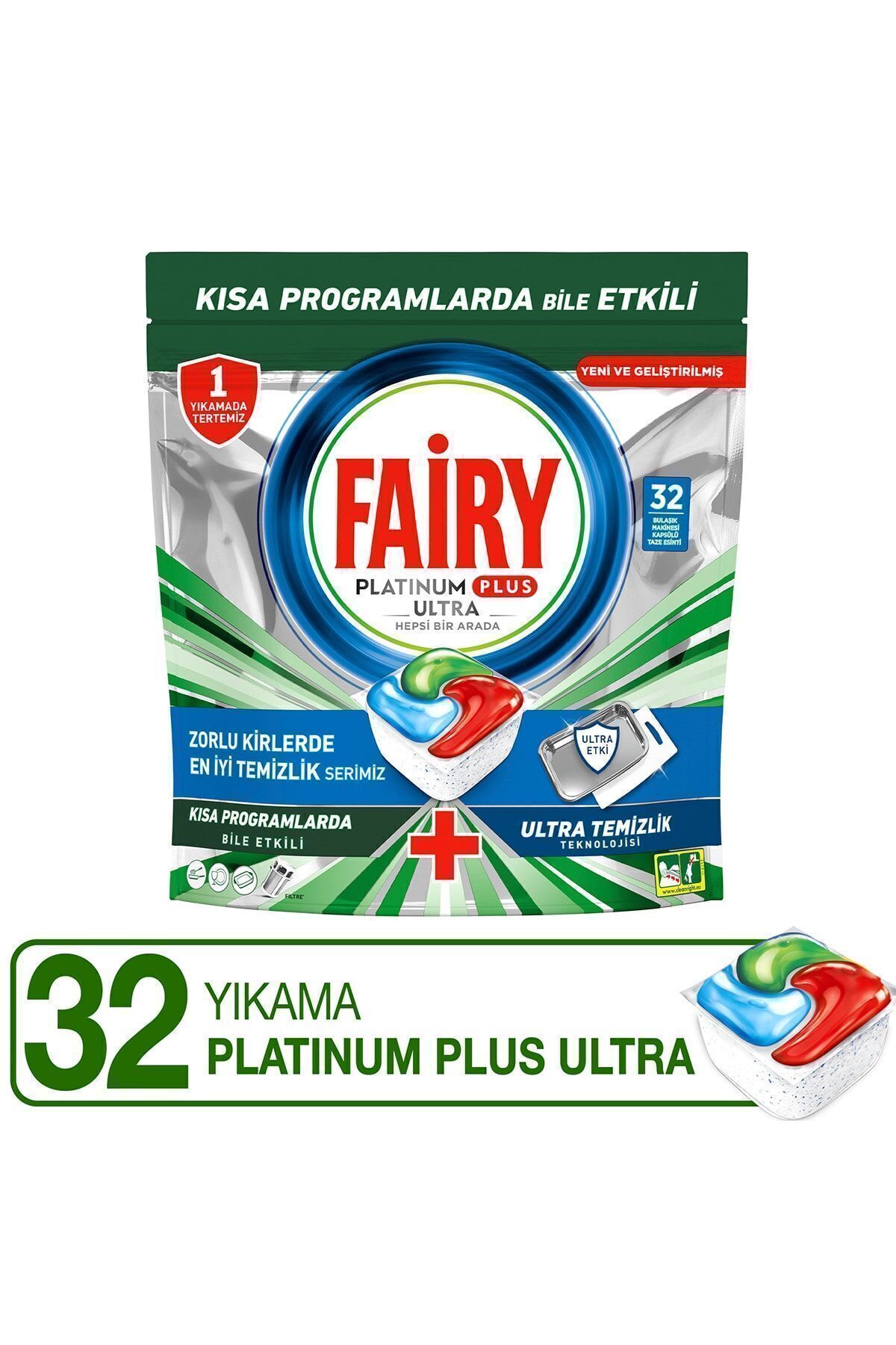 FAİRY PLATİNUM PLUS ULTRA TEMİZLİK BULAŞIK MAKİNES-