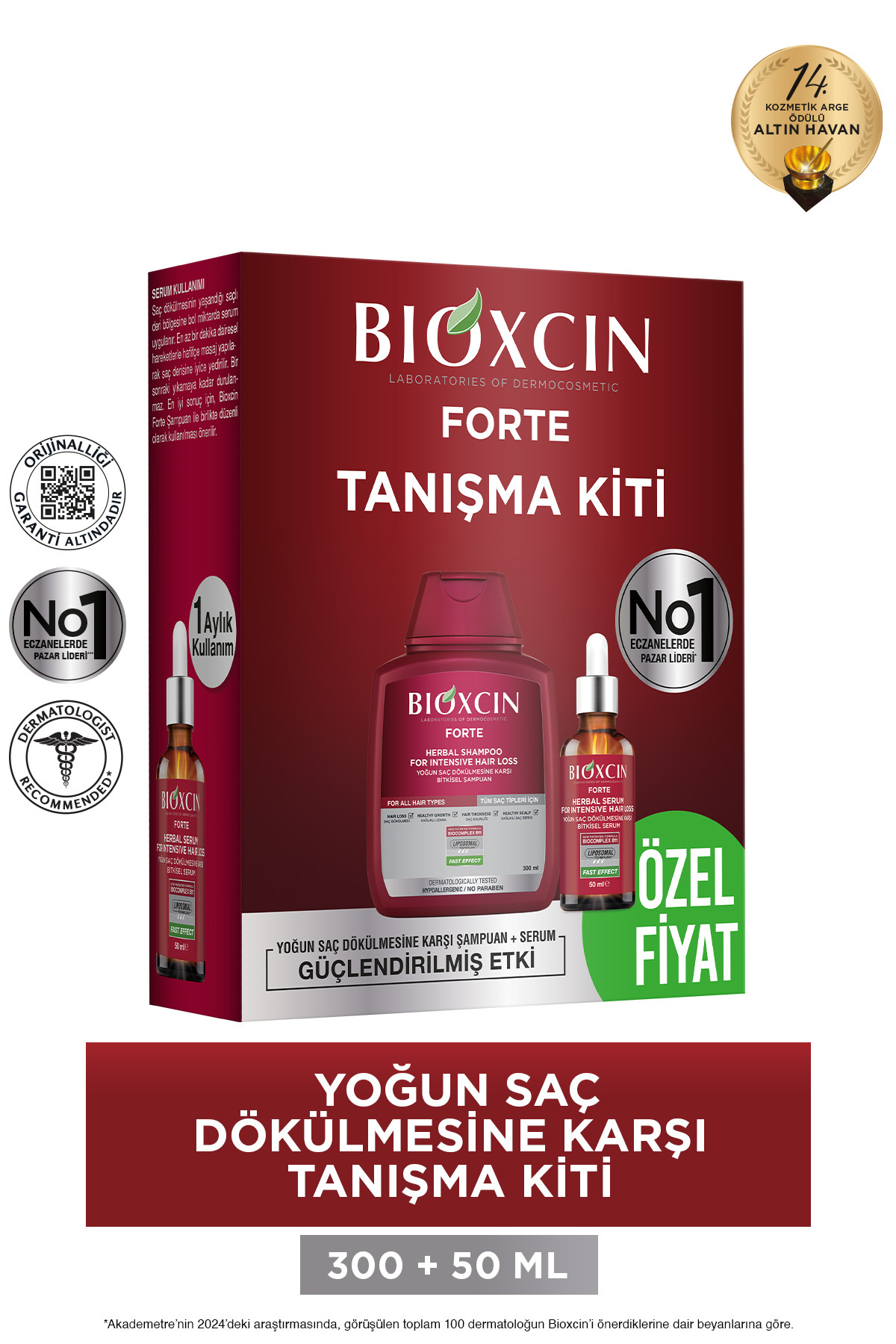 Bioxcin Forte Tanışma Kiti - Şampuan 300 Ml & Seru-