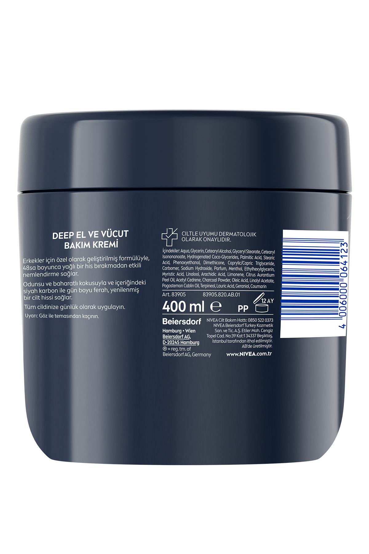 Nivea Men El Ve Vücut Kremi Deep Impact 400 Ml,-