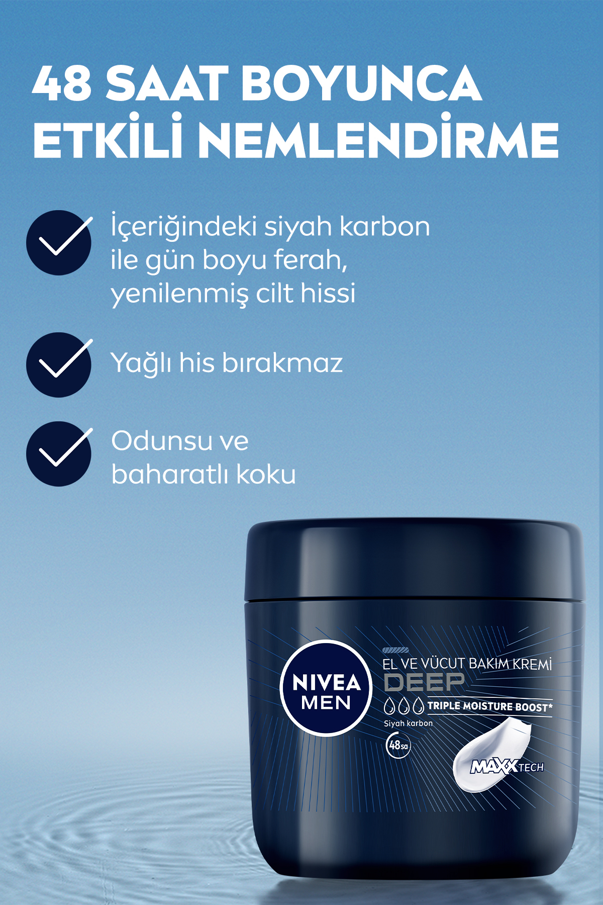 Nivea Men El Ve Vücut Kremi Deep Impact 400 Ml,-