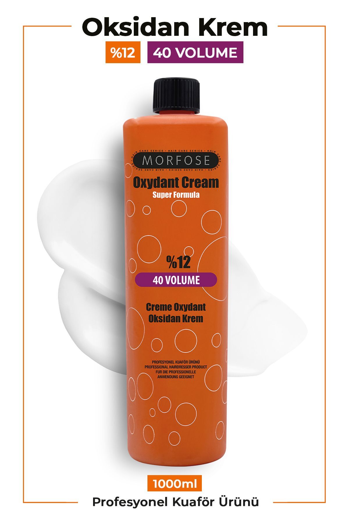 MORFOSE OKSİDAN KREM 40 VOLUME 1000 ML-
