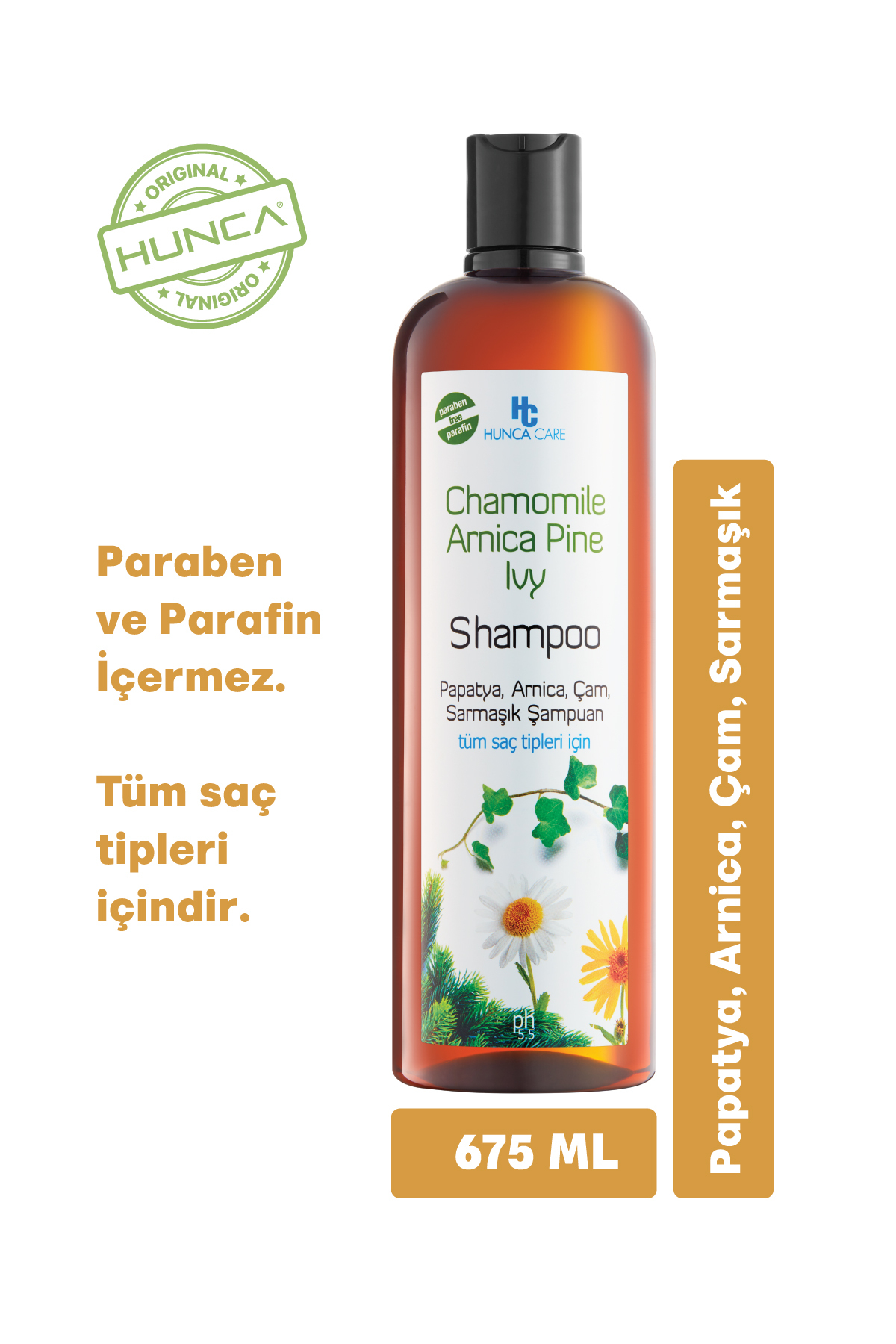 HUNCA CARE BİTKİSEL KOMPLEKS ŞAMPUAN 675 ML-