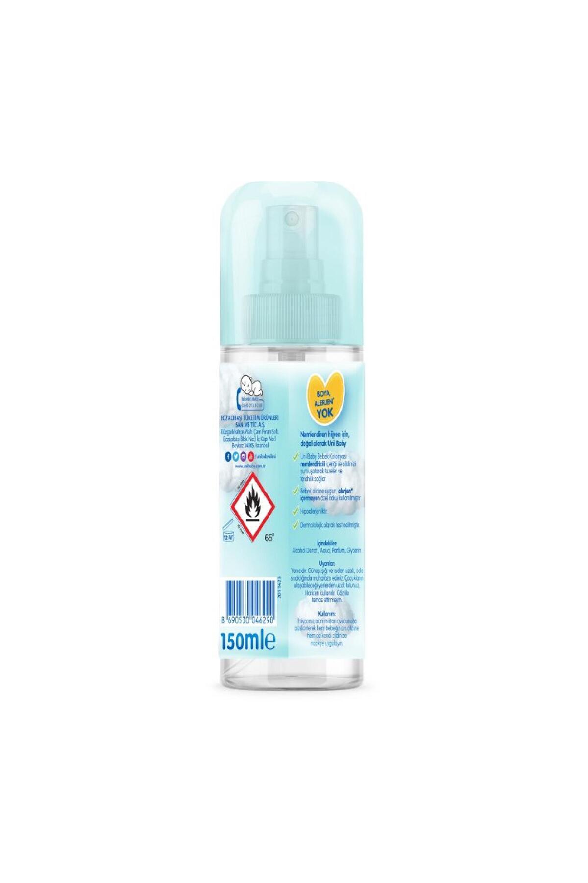 Uni Baby Kolonya Çiçeksi Kokular 150 ml-