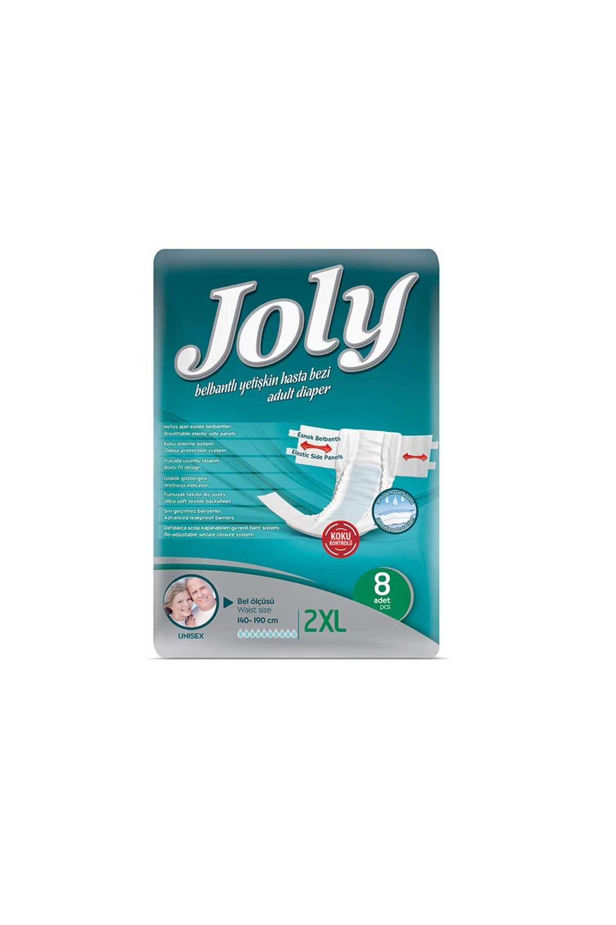 Joly xxl Hasta Bezi Belbantlı Yüksek Emici 8 Adet-