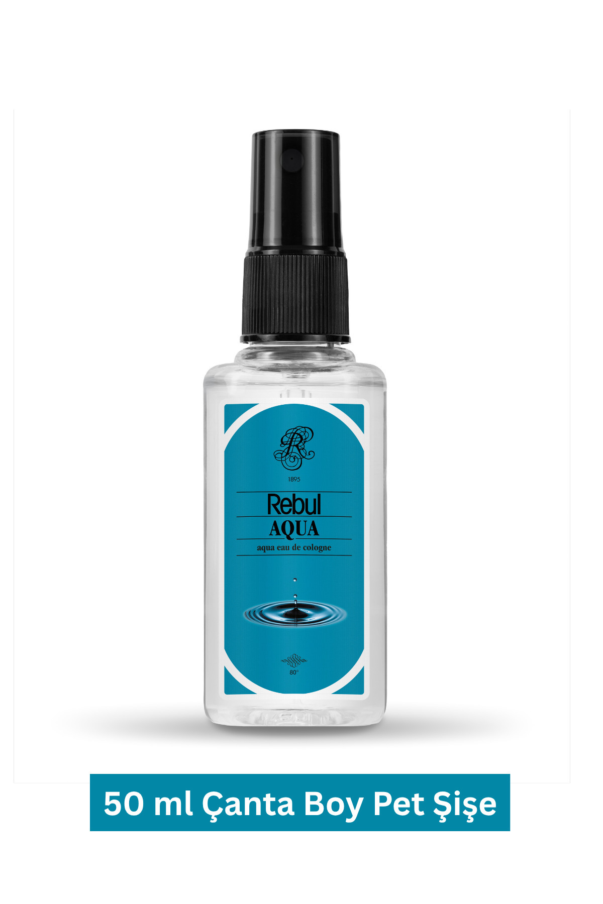 Rebul Aqua - Su 80 Derece 50 ml Sprey Kolonya-