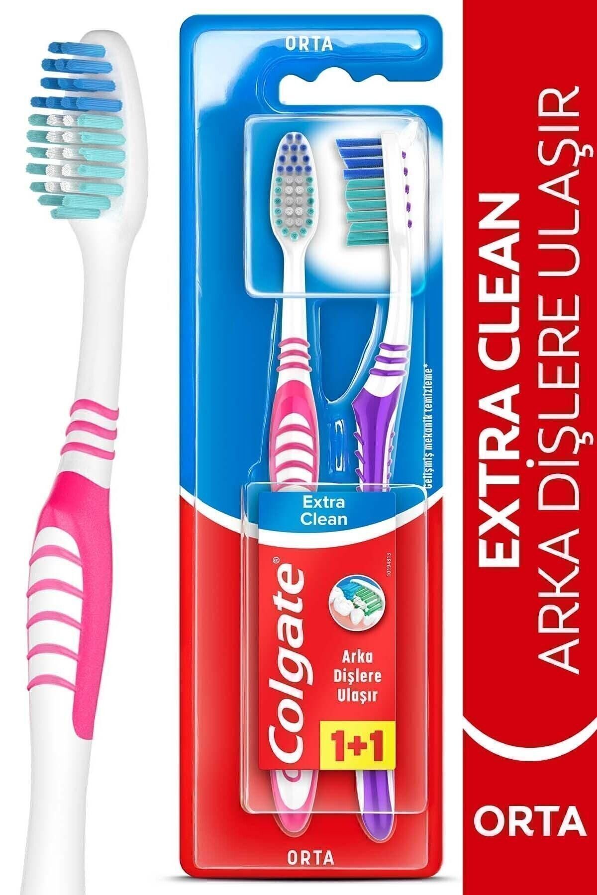 COLGATE EXTRA CLEAN DİL TEMİZLEYİCİLİ ORTA1-1DİŞ F-