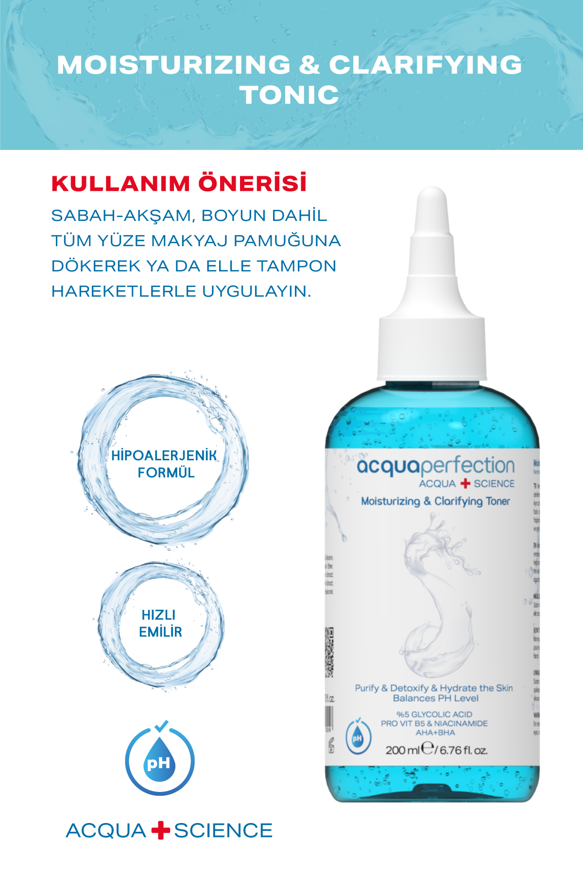 Acqua Perfection Gözenek Temizleyici Tonik 200ml-