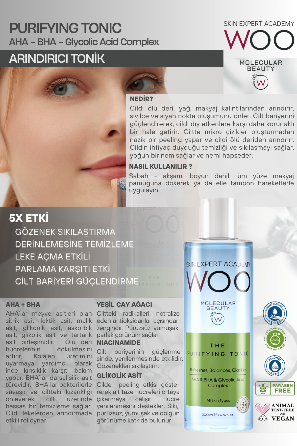 Woo The Purifying Tonic 200 ml-