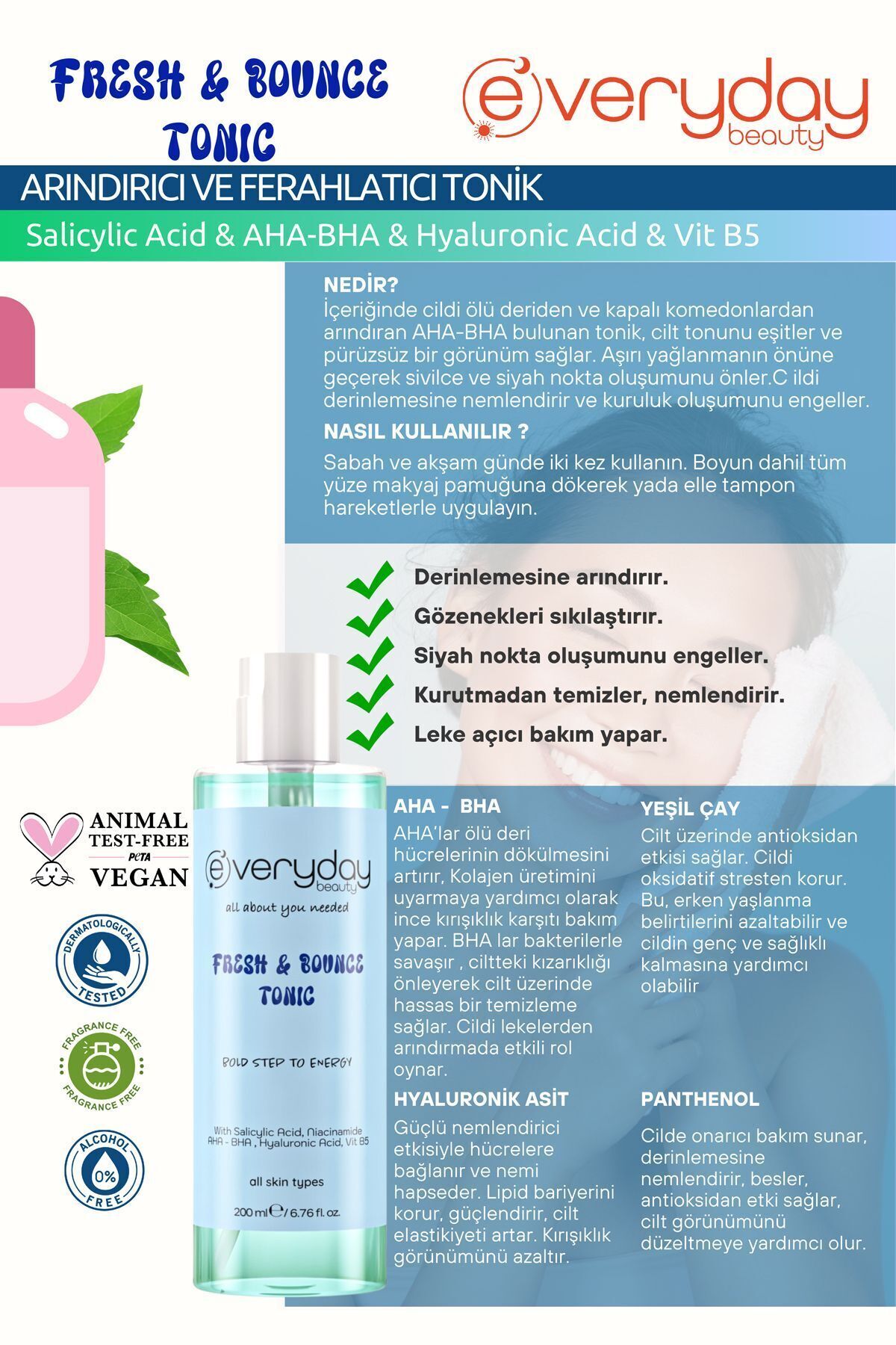 Everyday Beautiy Fresh Bounce Tonic 200 ml-