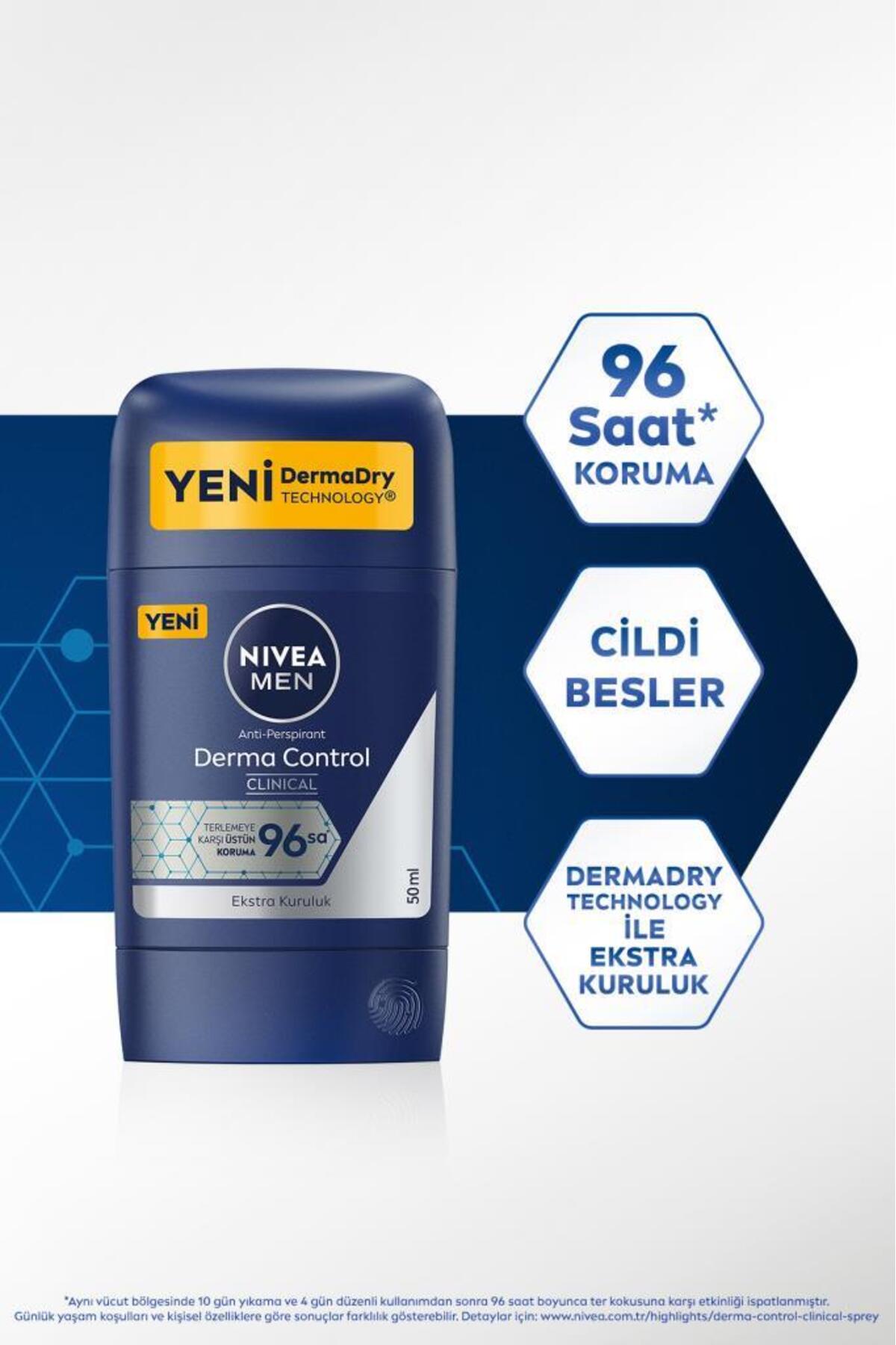 Nivea Erkek Stick Deodorant Derma Control Clinical-