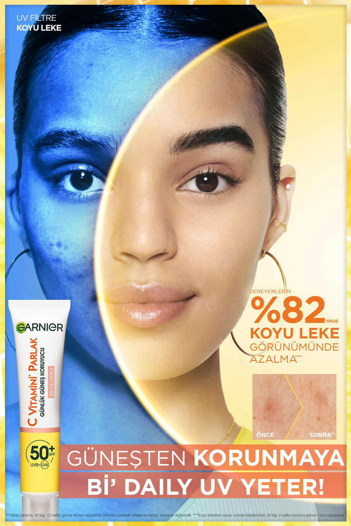 Garnier C Vitamini Parlak Güneş Koruyucu Işıltılı-