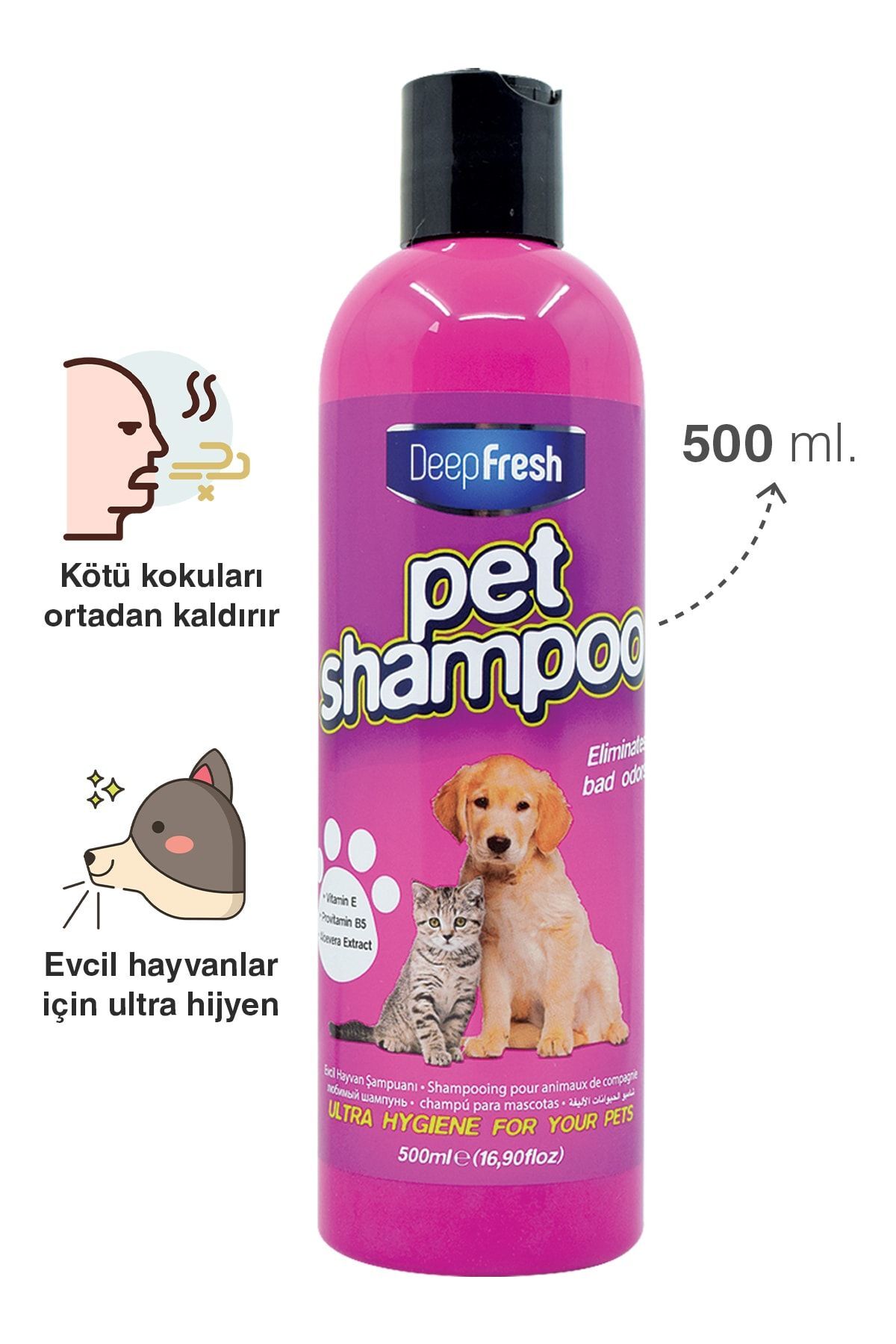 DEEP FRESH EVCİL HAYVAN YIKAMA ŞAMPUANI 500 ML-