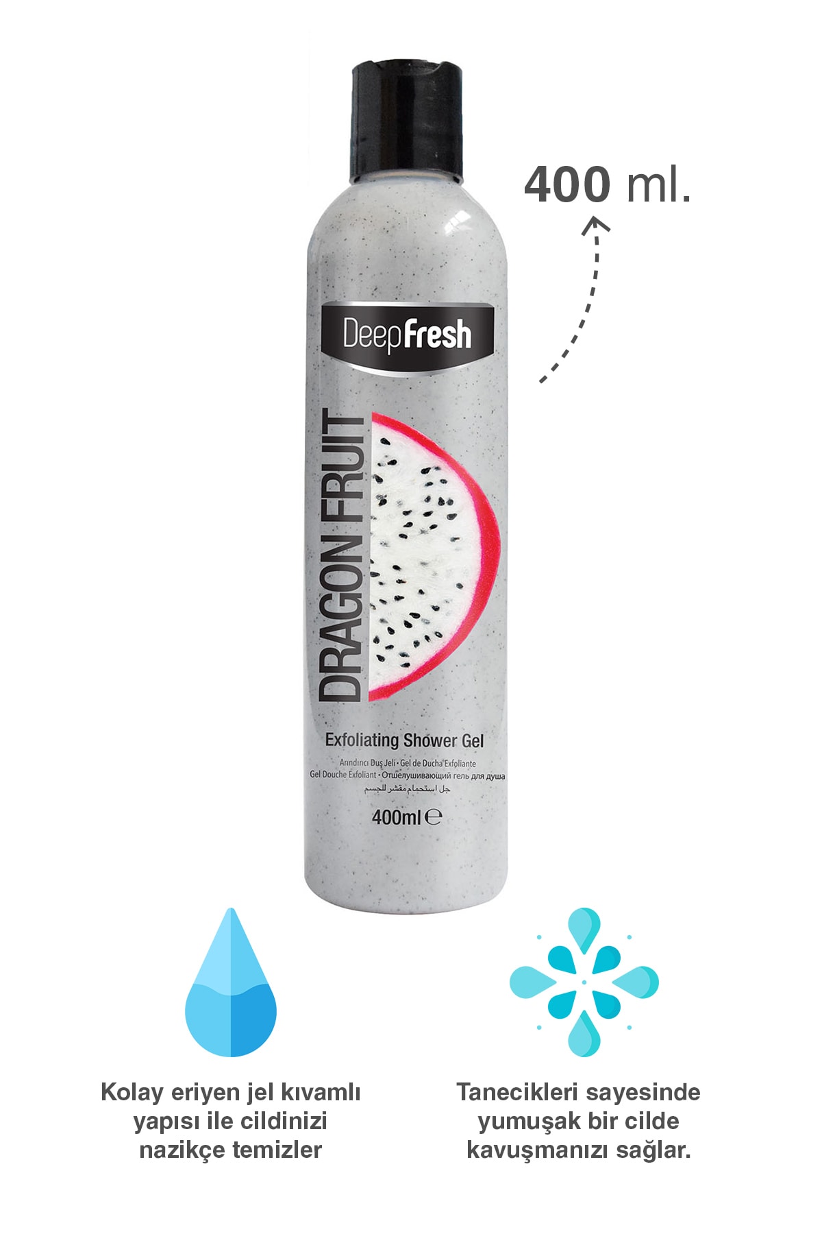 Deep FreshArındırıcı Duş Jeli Ejder Meyvesi 400 Ml-