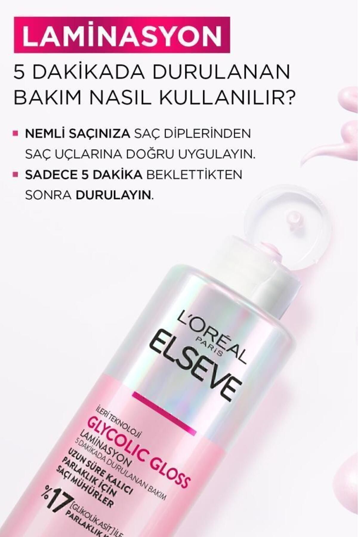 Elseve Glycolic Gloss Parlaklığı Saça Mühürleyen-