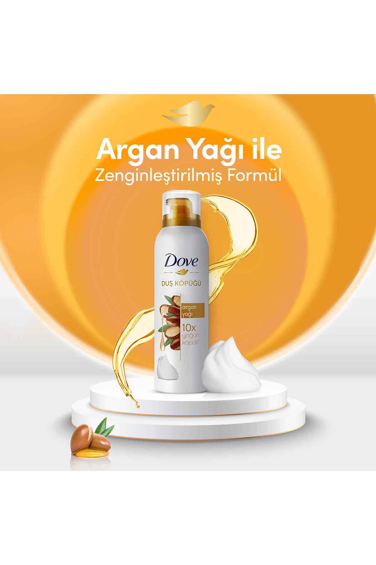Dove Köpük Duş Jeli Argan Yağı 10 Kat Daha Yoğun K-