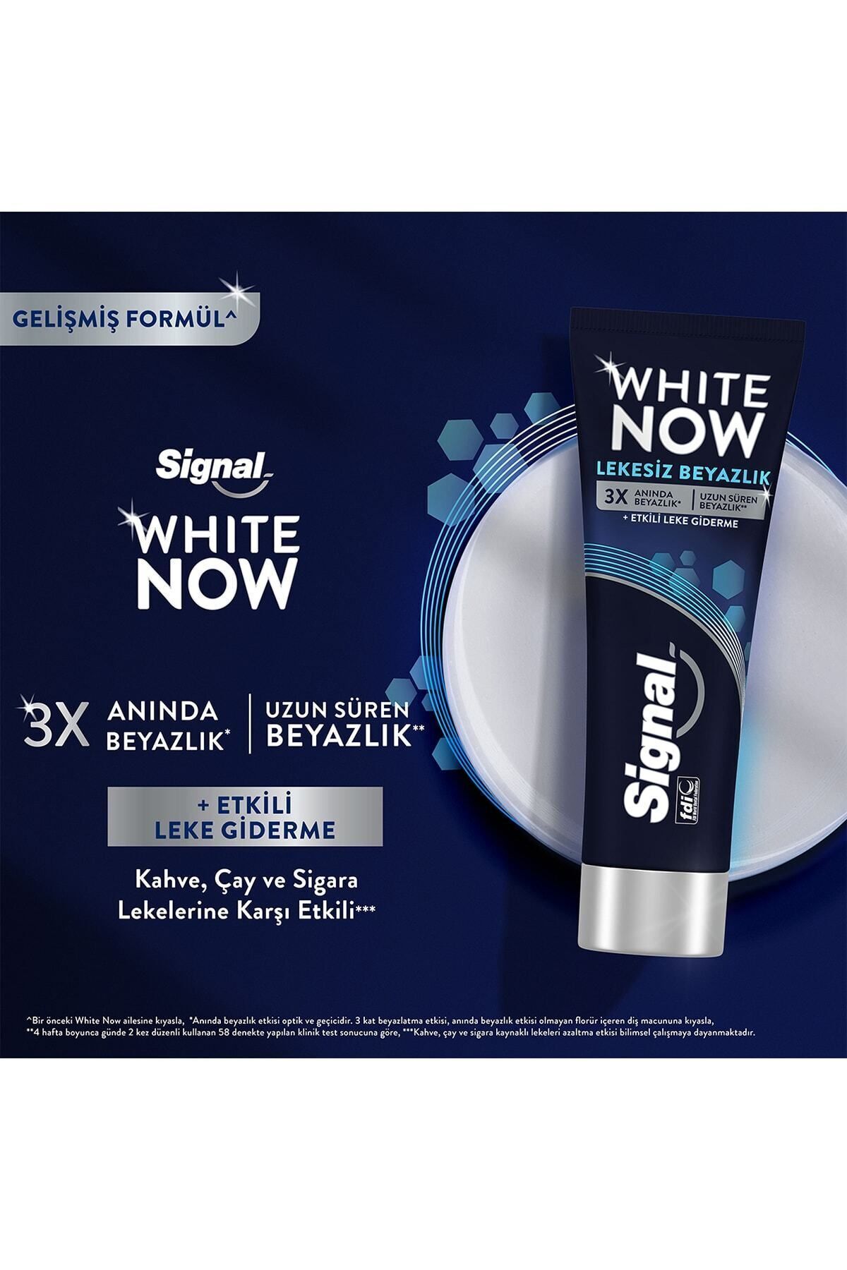 Signal White Now Leke Karşıtı Kahve Ve Sigara Içen-