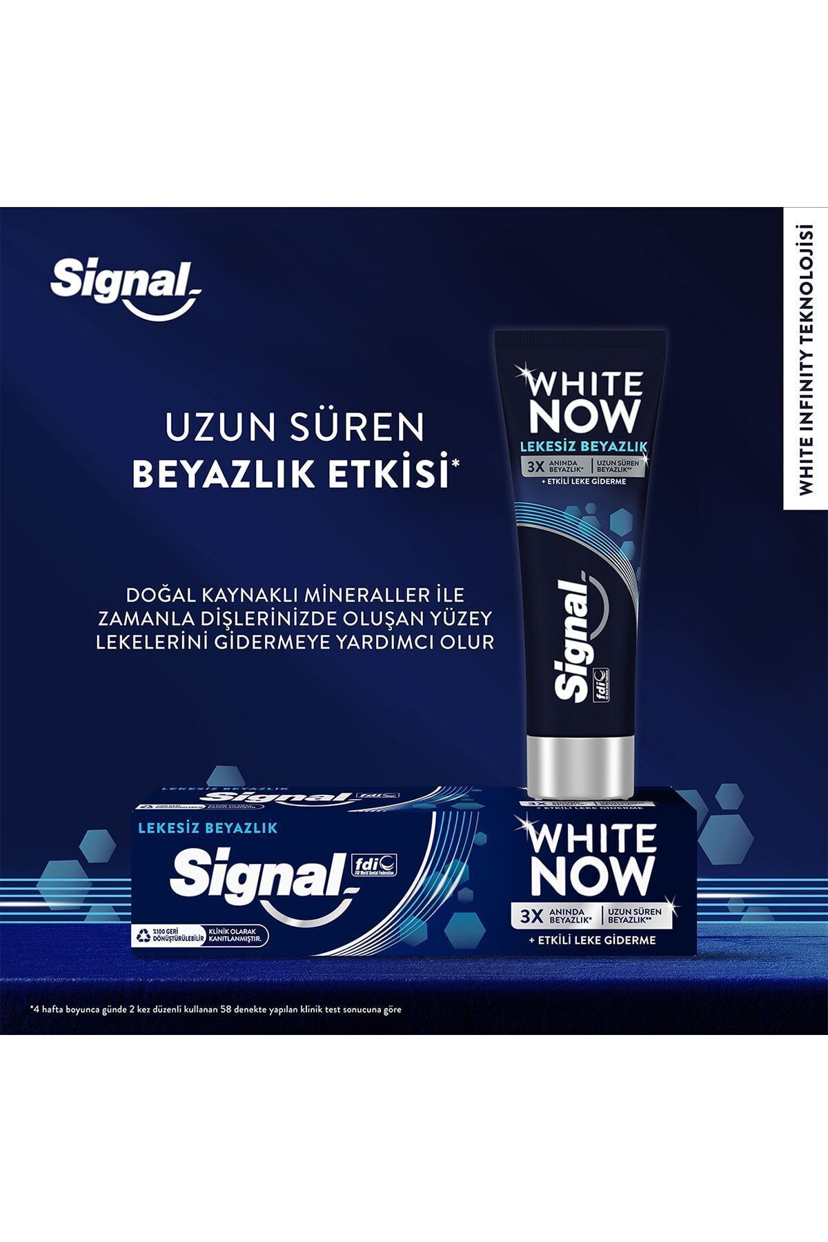 Signal White Now Leke Karşıtı Kahve Ve Sigara Içen-