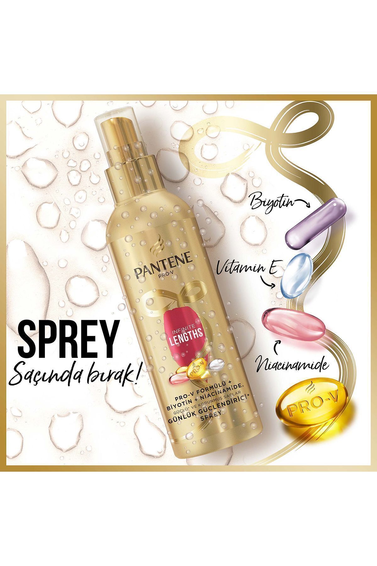 Pantene Infinite Lengths Günlük Güçlendirici Saç S-