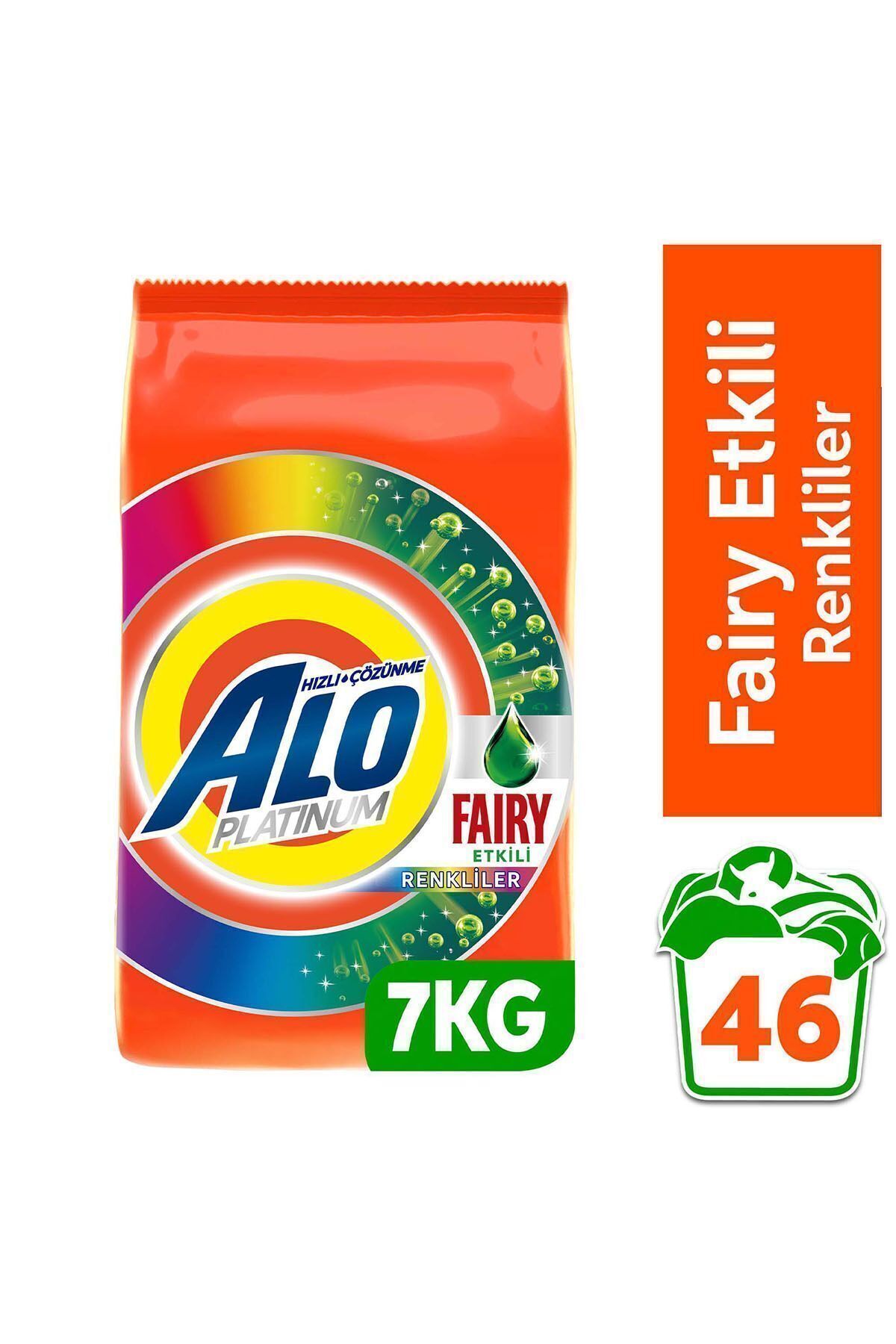 ALO PLATİNUM 7 KG FAİRY ETKİLİ RENKLİLER HIZLI ÇÖZ-