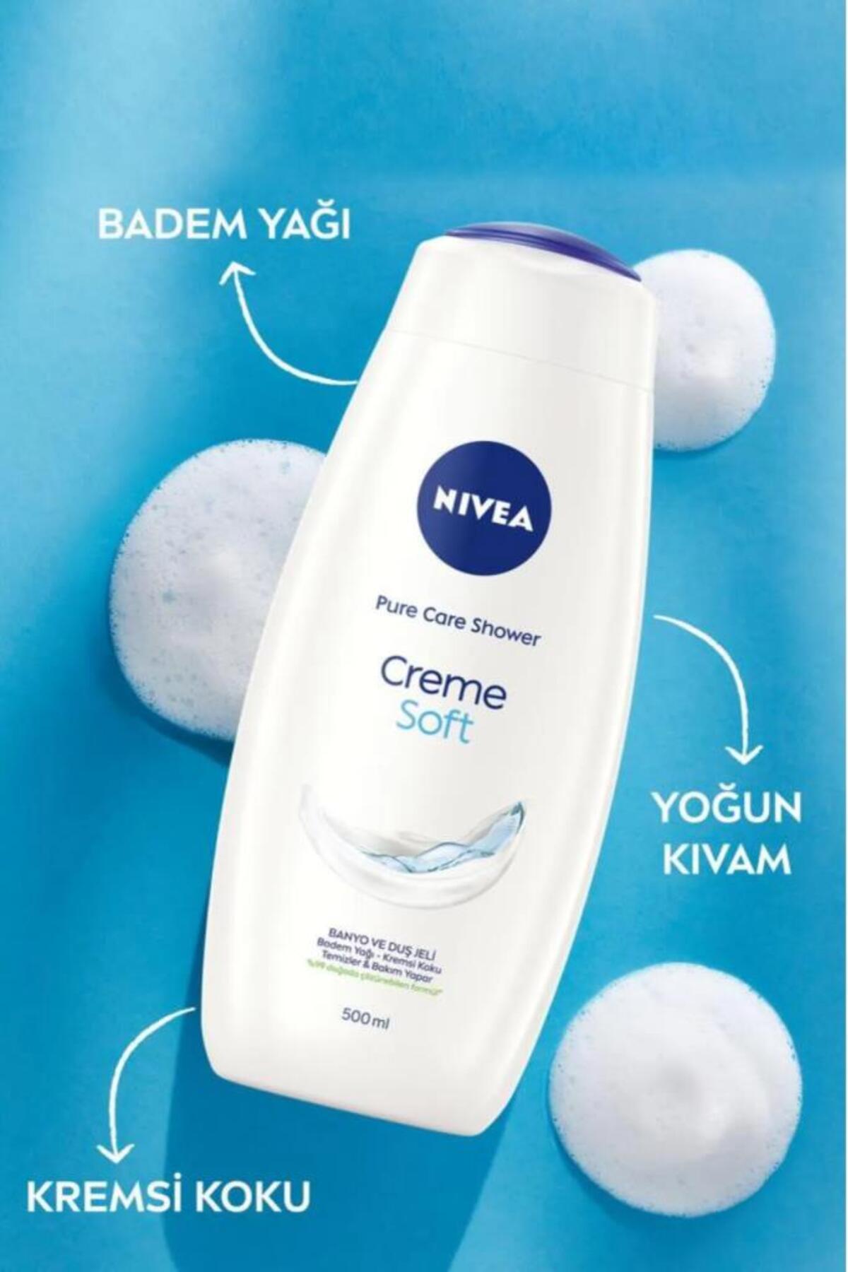 NIVEA CREME SOFT KREMSİ DOKUNUŞ BANYO VE DUŞ JELİ-