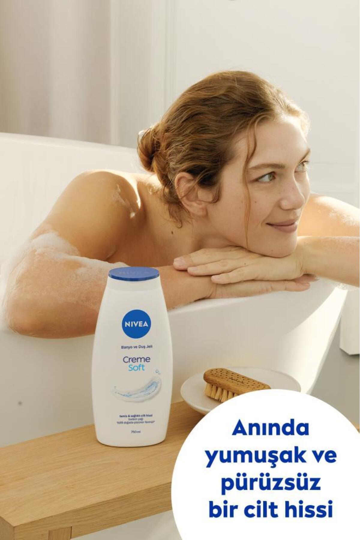 NIVEA CREME SOFT KREMSİ DOKUNUŞ BANYO VE DUŞ JELİ-