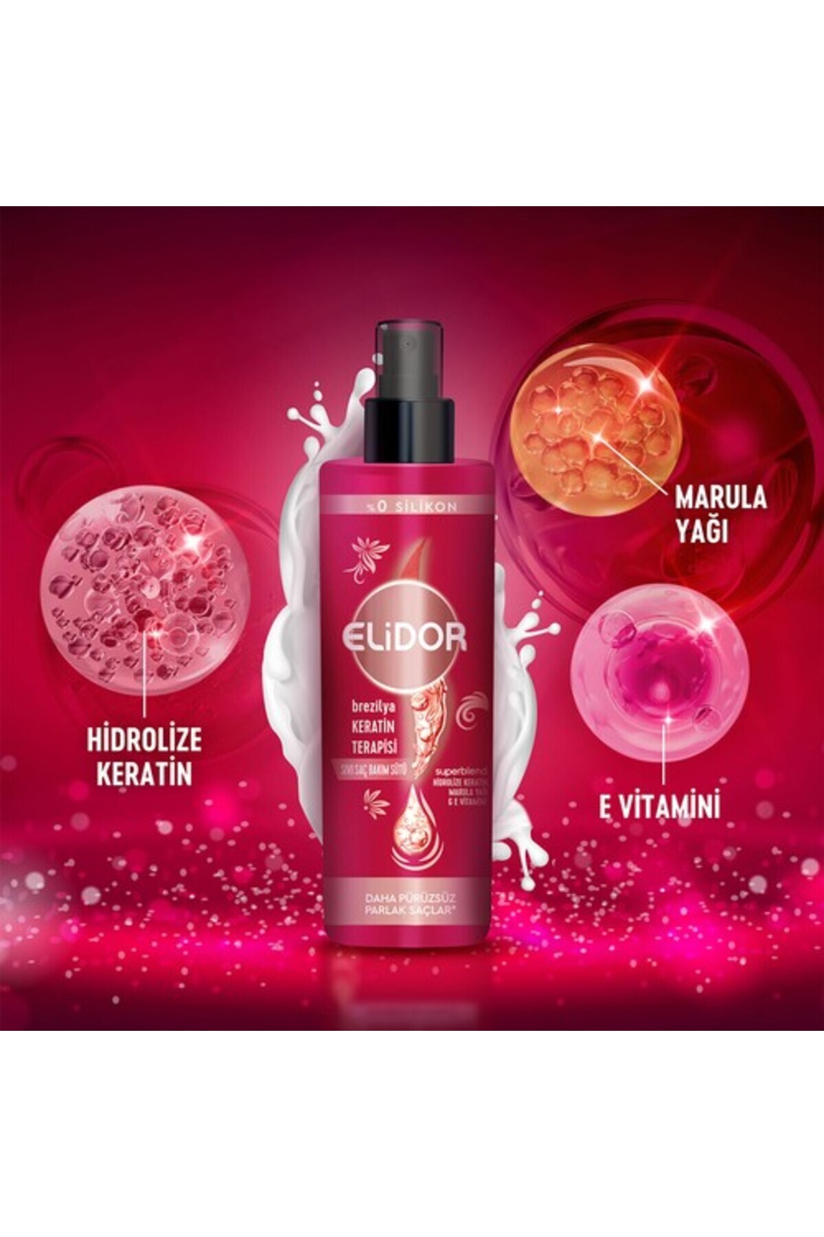ELİDOR SIVI SAÇ BAKIM SÜTÜ 200 ML KERATİN MARULA-