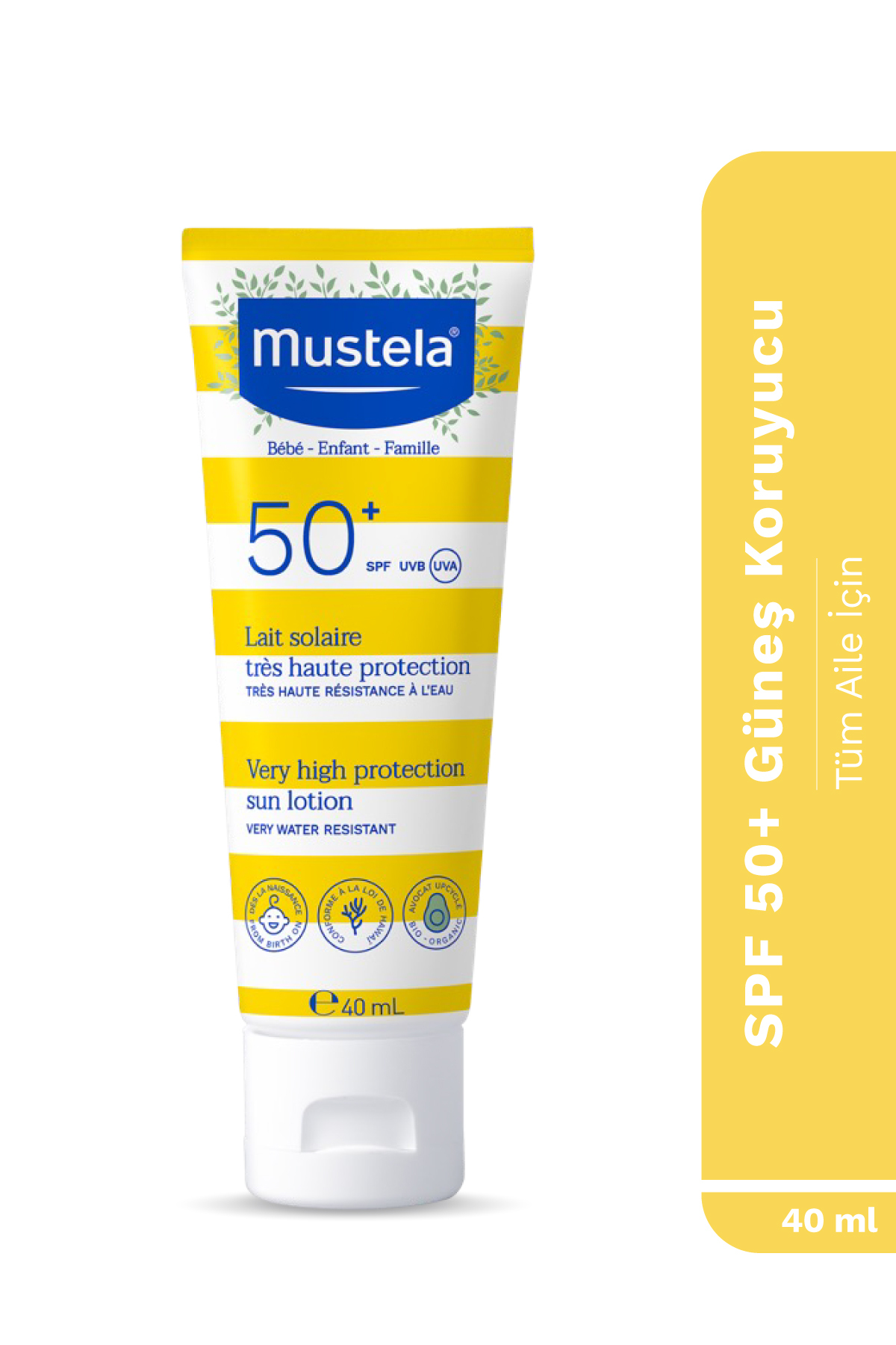 Mustela Çok Yüksek Koruma Faktörlü Güneş Losyonu T-
