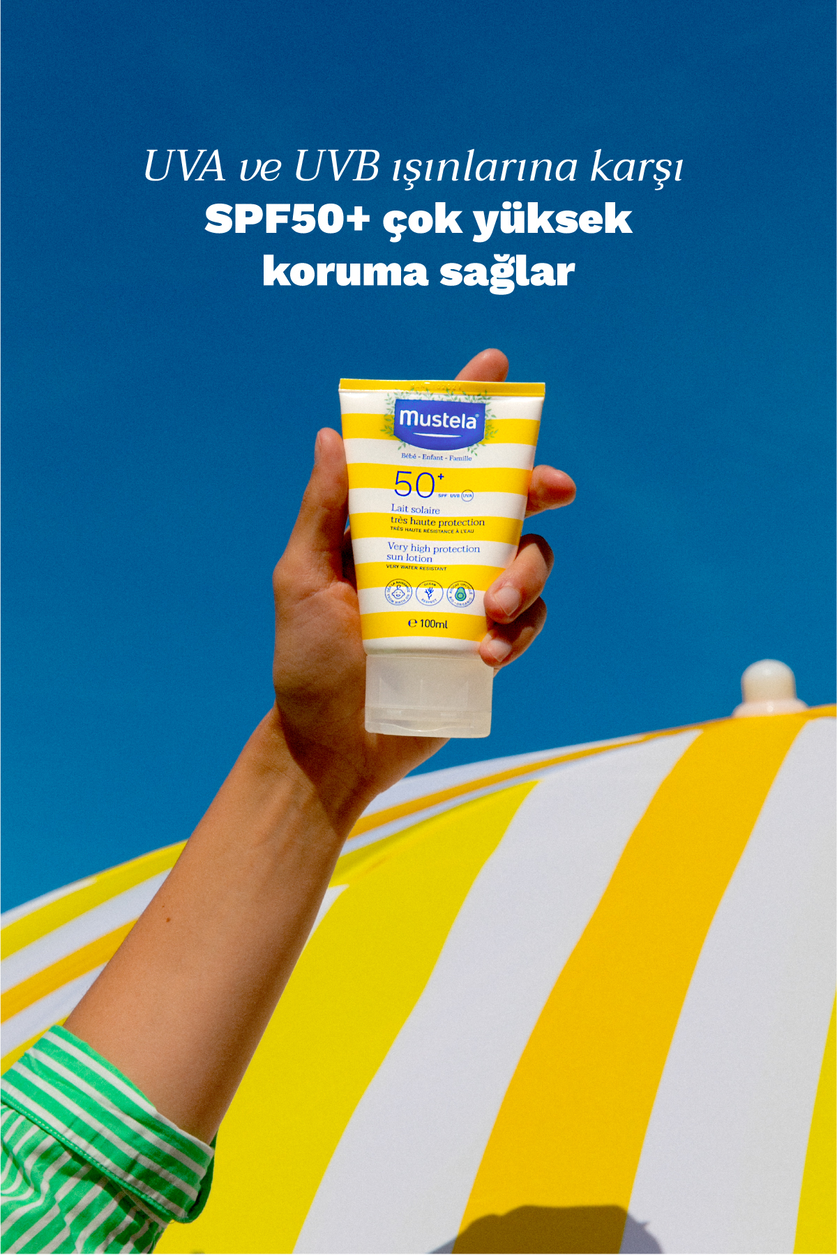 Mustela Yüksek Koruma Faktörlü Spf 50+ 100 Ml Bebe-