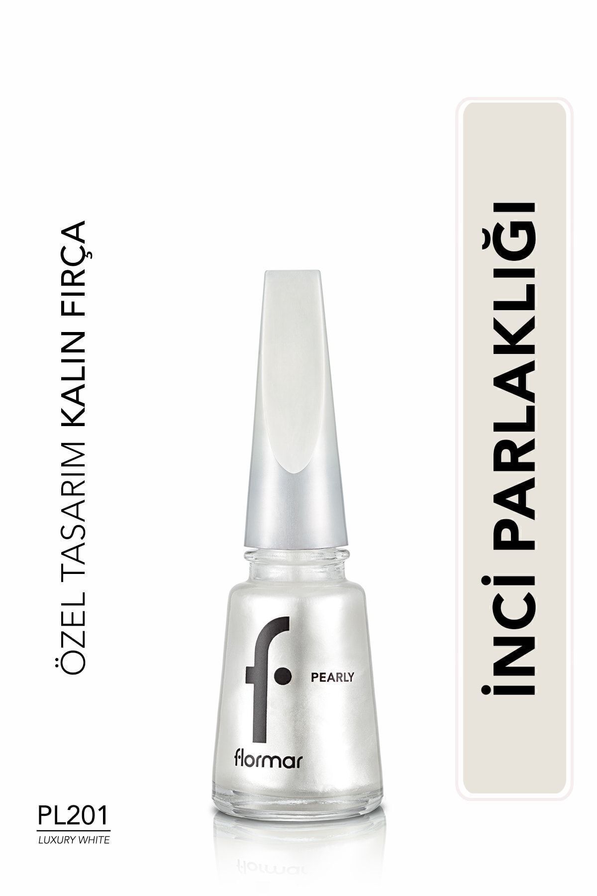 Flormar Sedefli Parlak Oje (Beyaz) - Pearly Nail - PL201-
