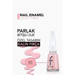 Flormar Sedefli Parlak Oje (PEMBE) - 077-