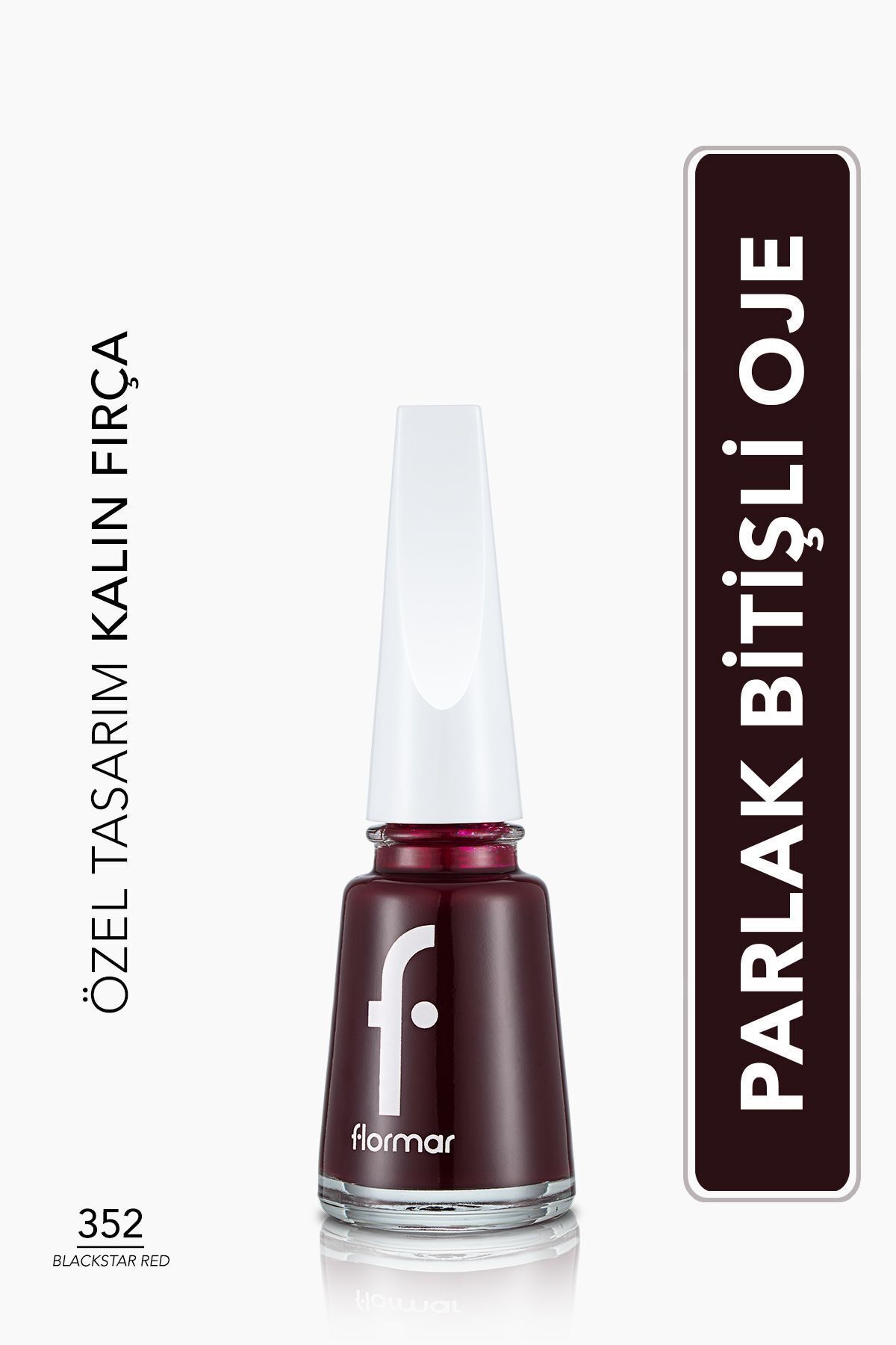 Flormar Sedefli Parlak Oje (Bordo) - 352-