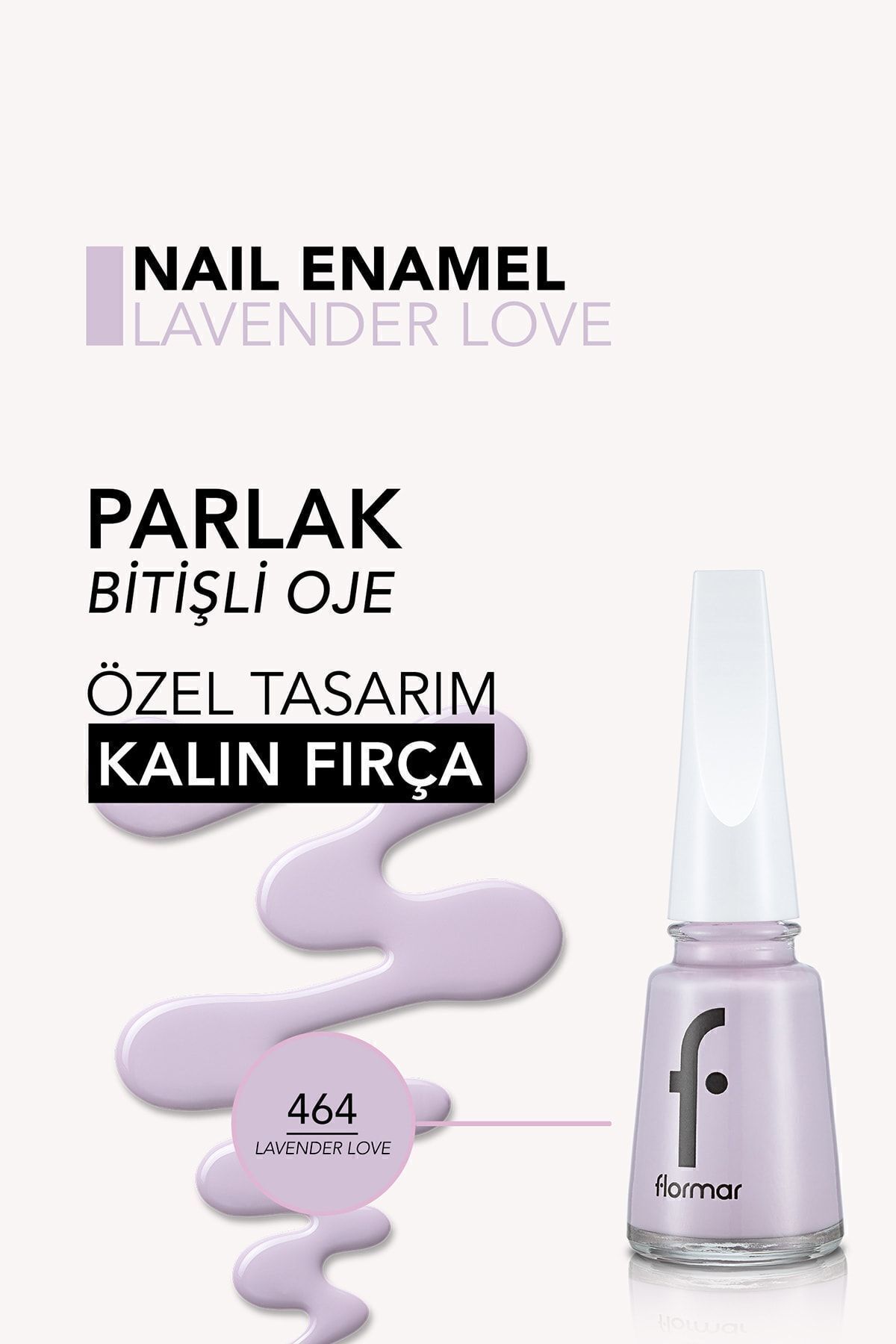 Flormar Sedefli Parlak Oje (Mavi) -464-