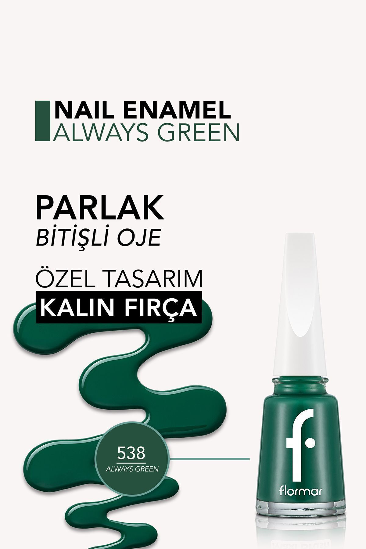 FLORMAR NAİL ENAMEL YÜKSEK PİGMENTLİ 538-