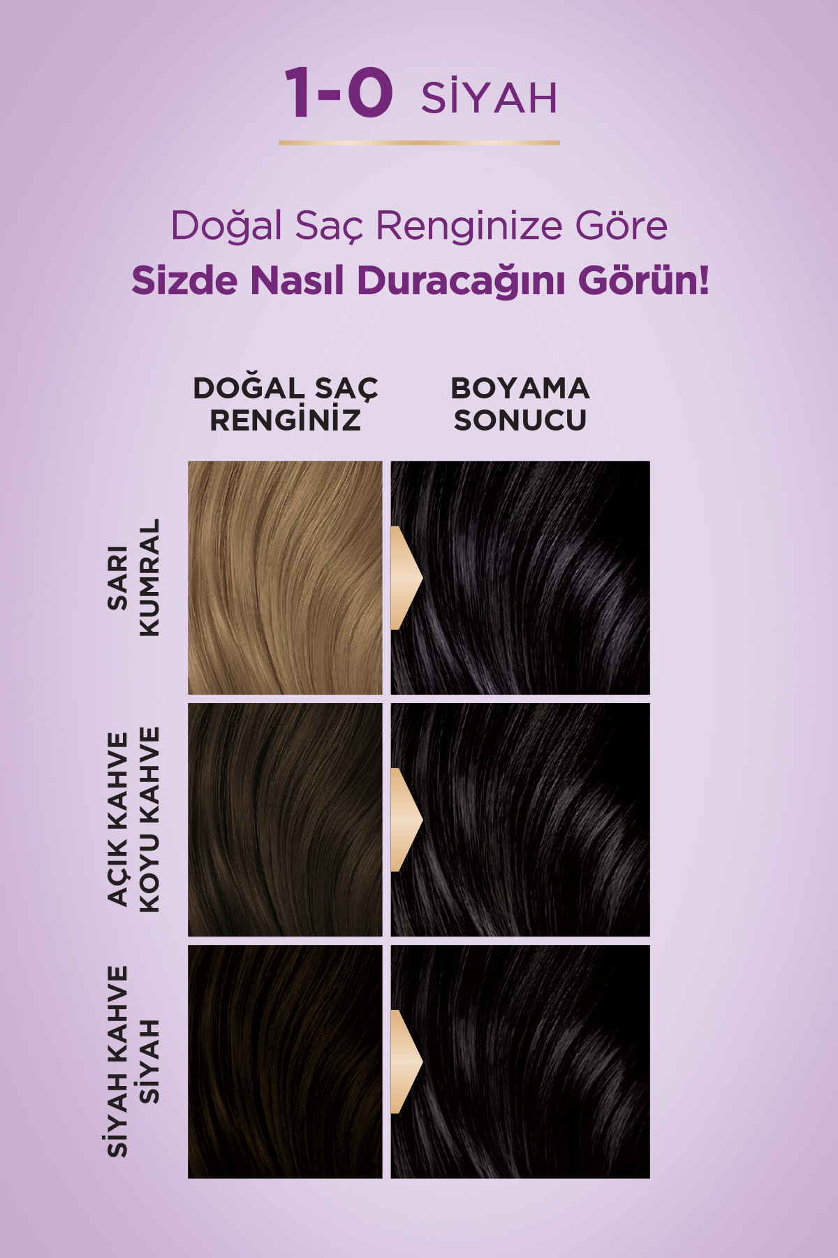 PALETTE GÖZ ALICI RENKLER SAÇ BOYASI NO: 1.0 SİYAH-