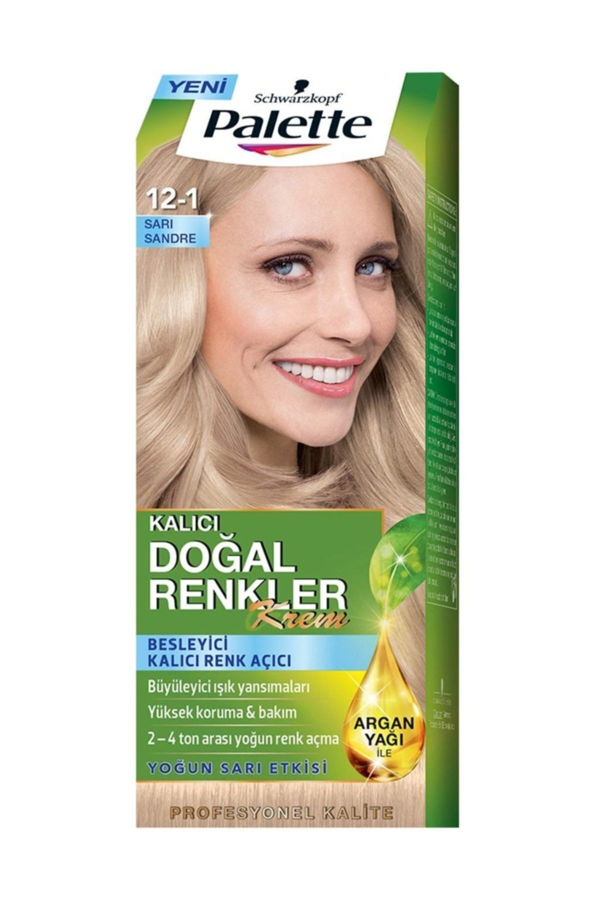 PALETTE KALICI DOĞAL RENKLER 12-1 KÜLLÜ BUZUL SARI-