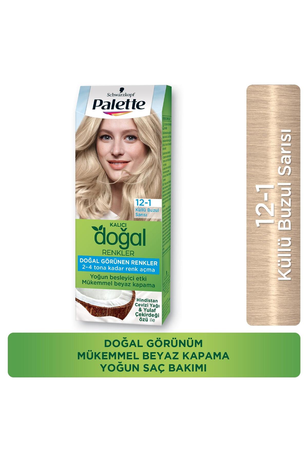 PALETTE KALICI DOĞAL RENKLER 12-1 KÜLLÜ BUZUL SARI-