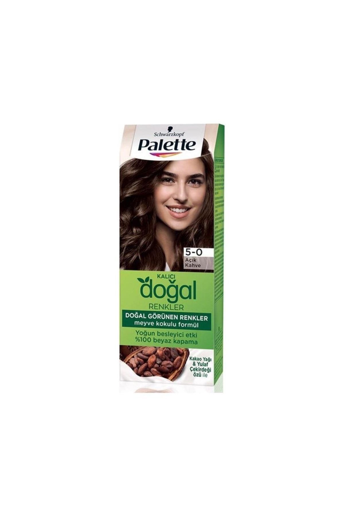 Palette Kalıcı Doğal Renkler Set Boya 5-0 Açık Kah-