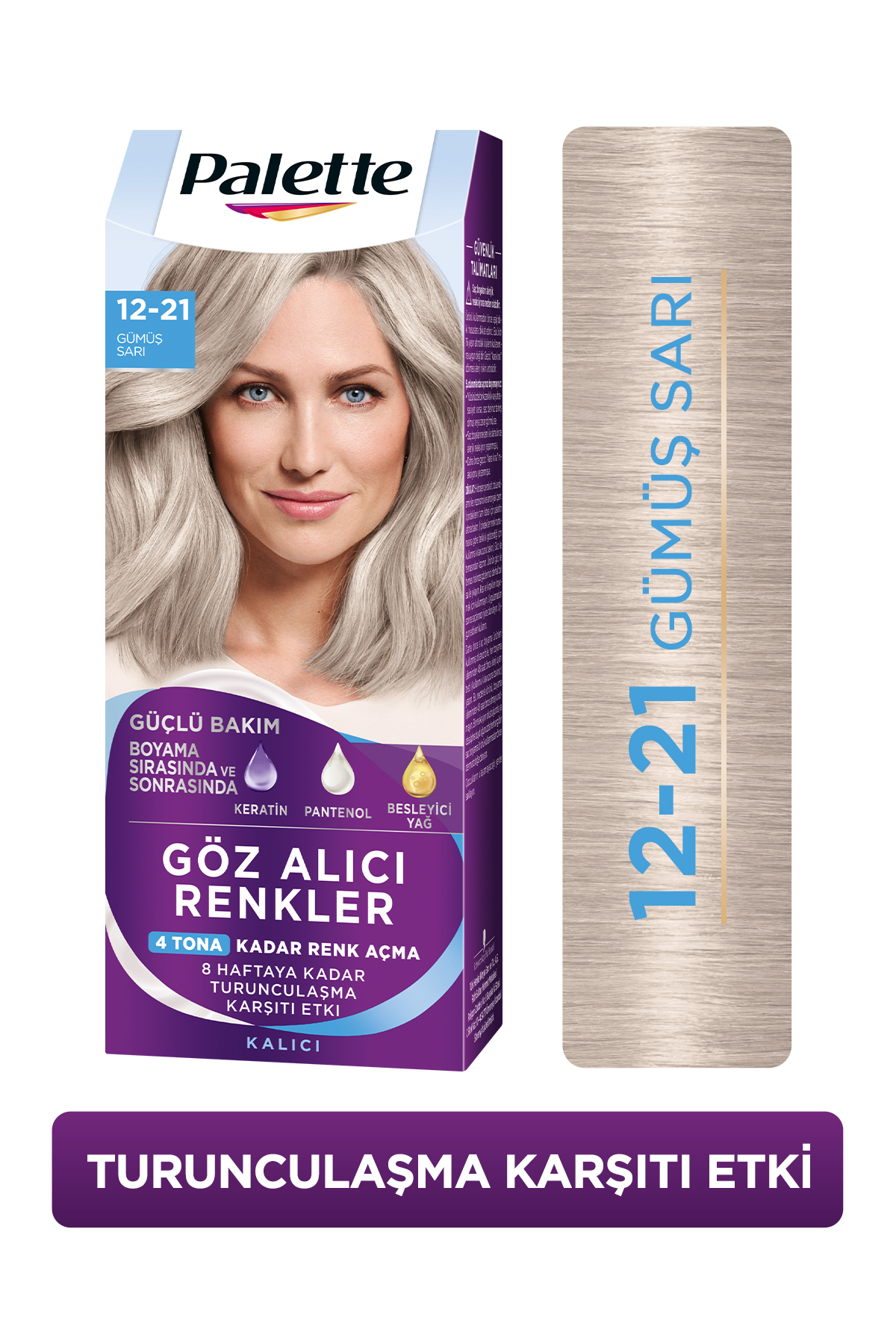 Palette Göz Alıcı Renkler 12-21 Gümüş SarıPalette-
