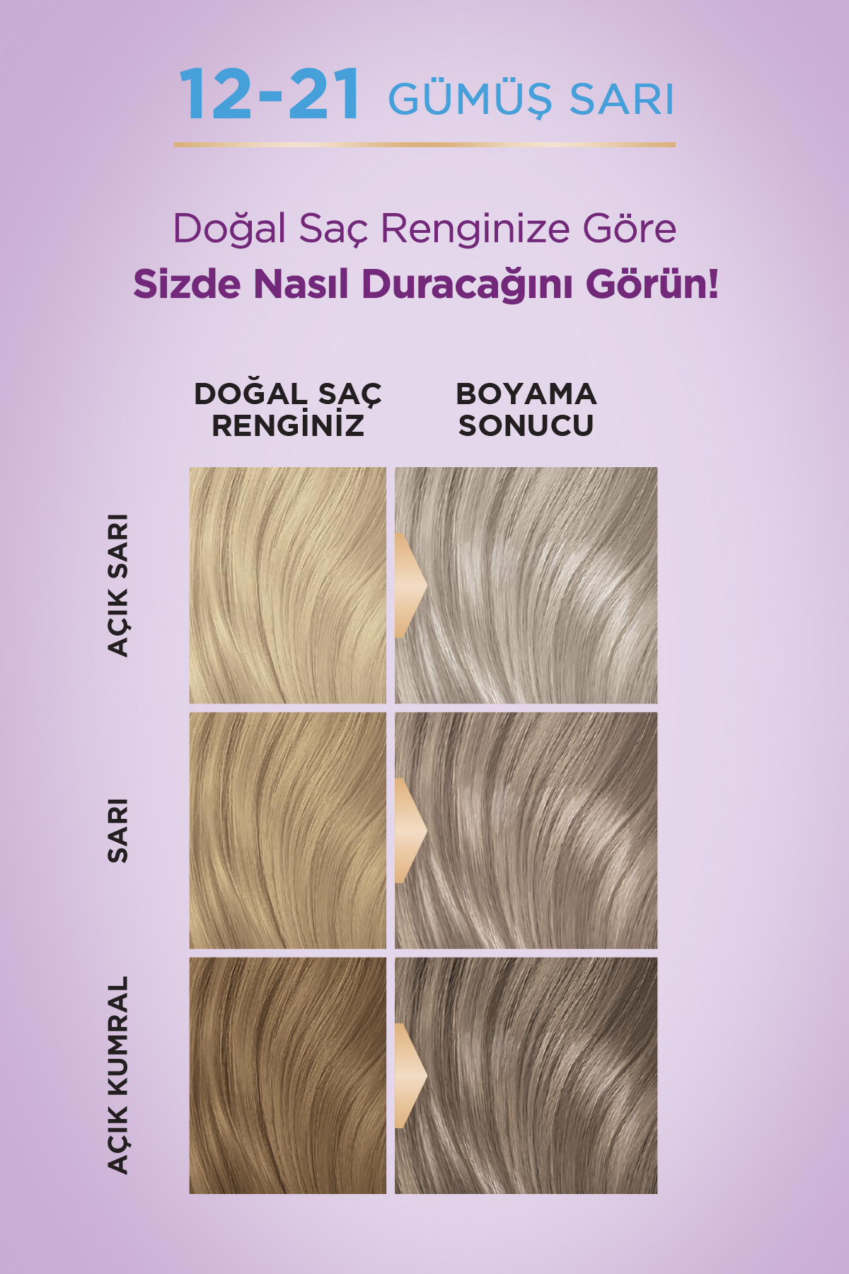 Palette Göz Alıcı Renkler 12-21 Gümüş SarıPalette-