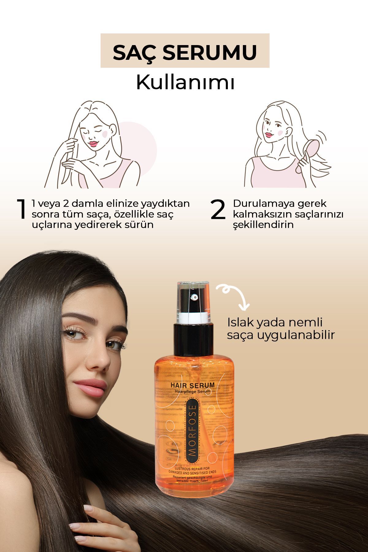 Morfose Saç Serumu 75 ml Turuncu-