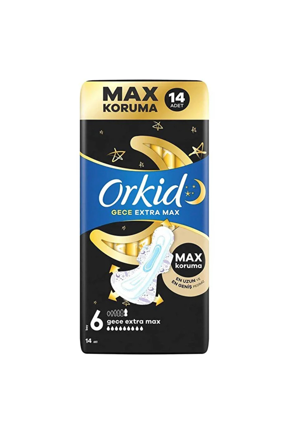 Orkid Ultra Gece Ekstra Max (BOY 6) 14 Adet Hijyen-