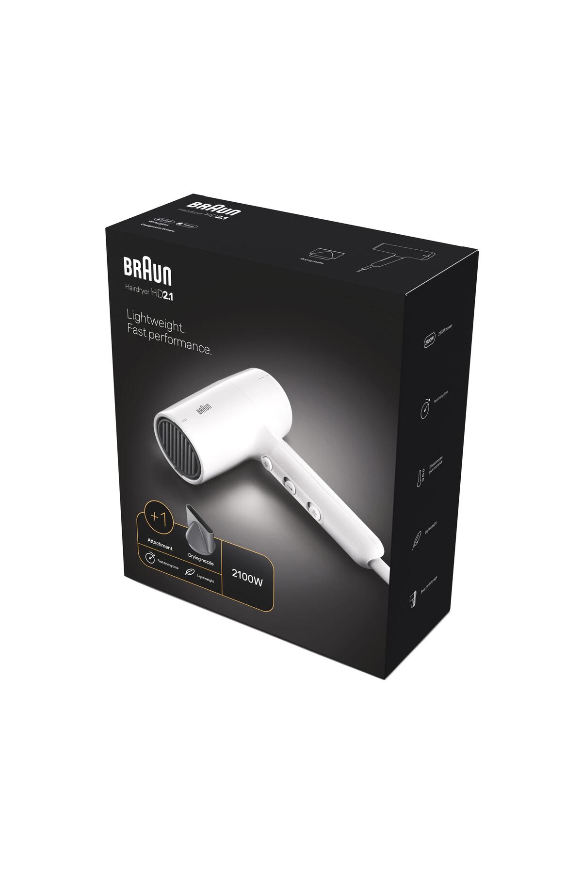 Braun BRHD210E HD2.1 Saç Kurutma Makinesi, 1 Başlı-
